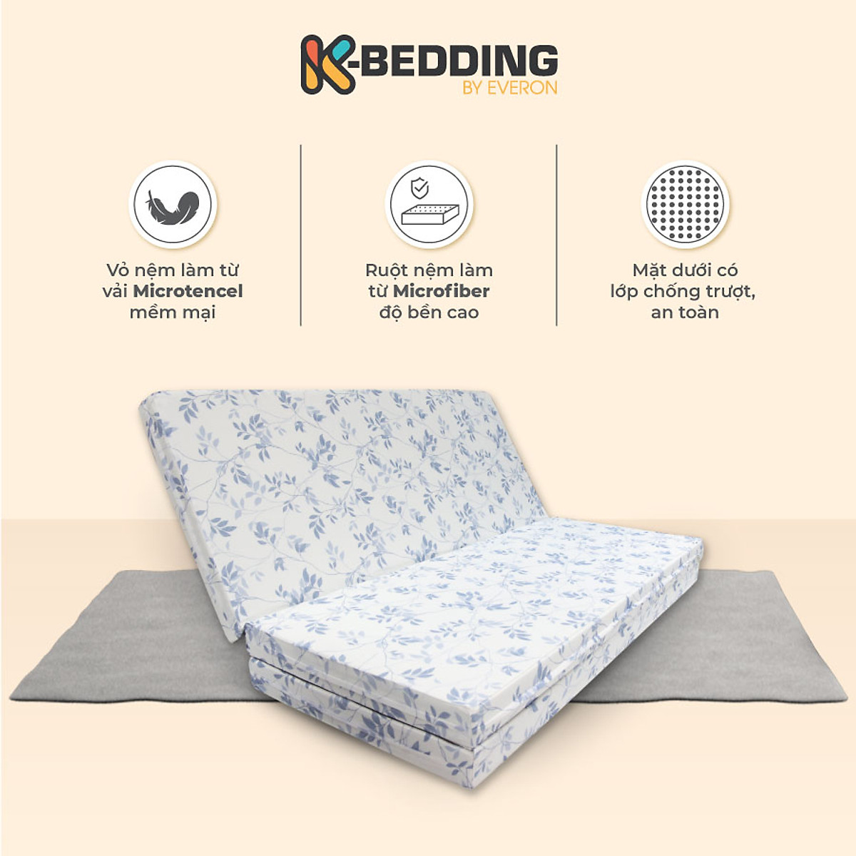 Nệm Bông Ép K-Bedding MTP (Giao màu ngẫu nhiên)
