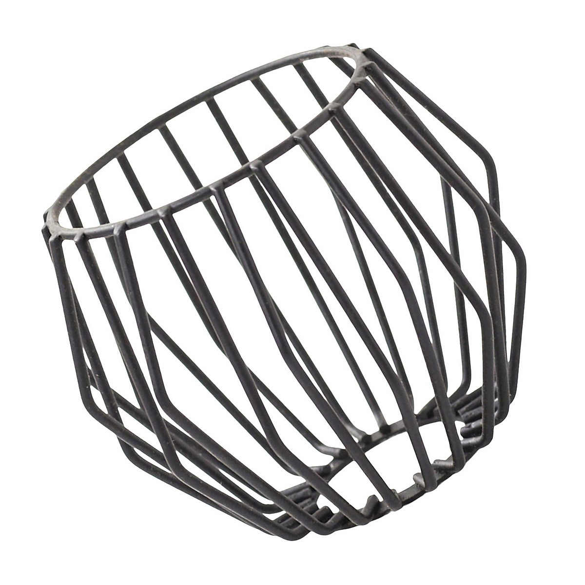 OSALADI Barrel Lamp Shade - Small Black Clip-On Hollow-Out Shade For Table & Pendant Lamps, PC & Metal Material