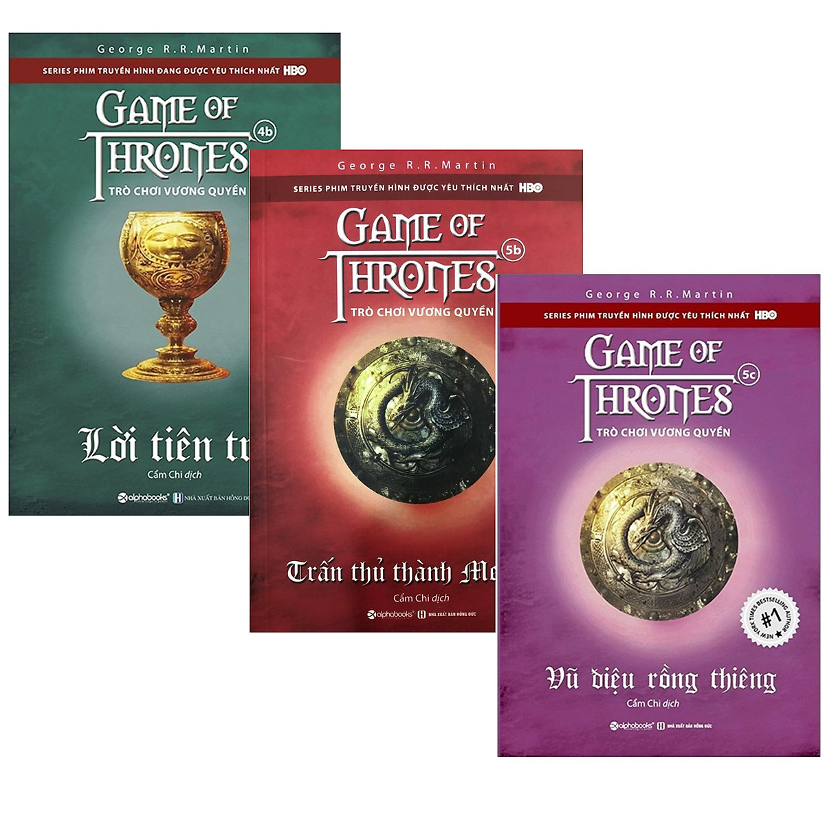 Combo 3 Cuốn Trò Chơi Vương Quyền (Game of Thrones): Trò Chơi Vương Quyền 4B - Lời Tiên Tri + Trò Chơi Vương Quyền 5B - Trấn Thủ Thành Meereen + Trò Chơi Vương Quyền 5C - Vũ Điệu Rồng Thiêng