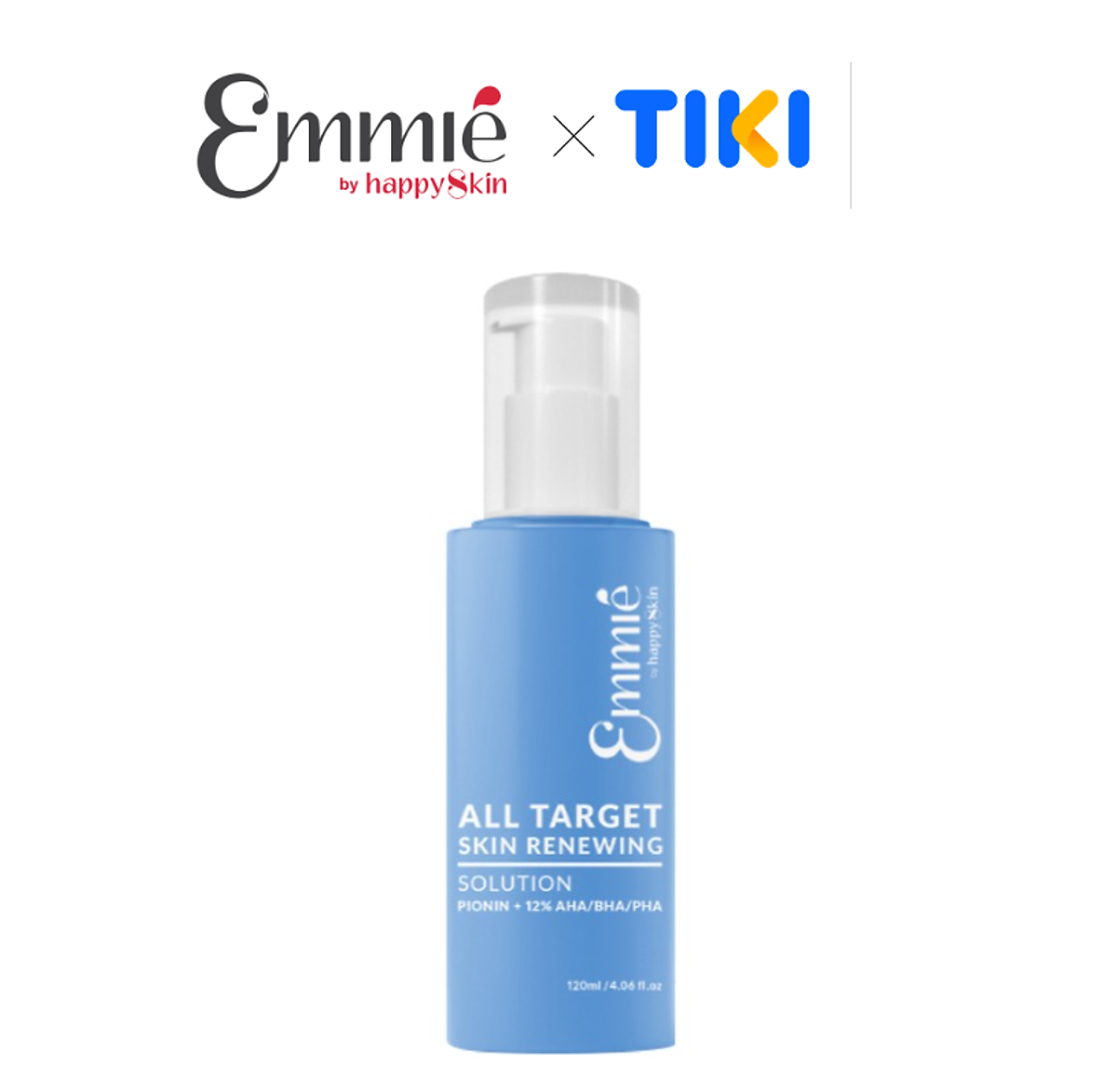 Dung dịch tẩy tế bào chết và tái tạo da Emmié All Target Skin Renewing Solution Pionin + 12% AHA/BHA/PHA (120ml) - Hàng chính hãng