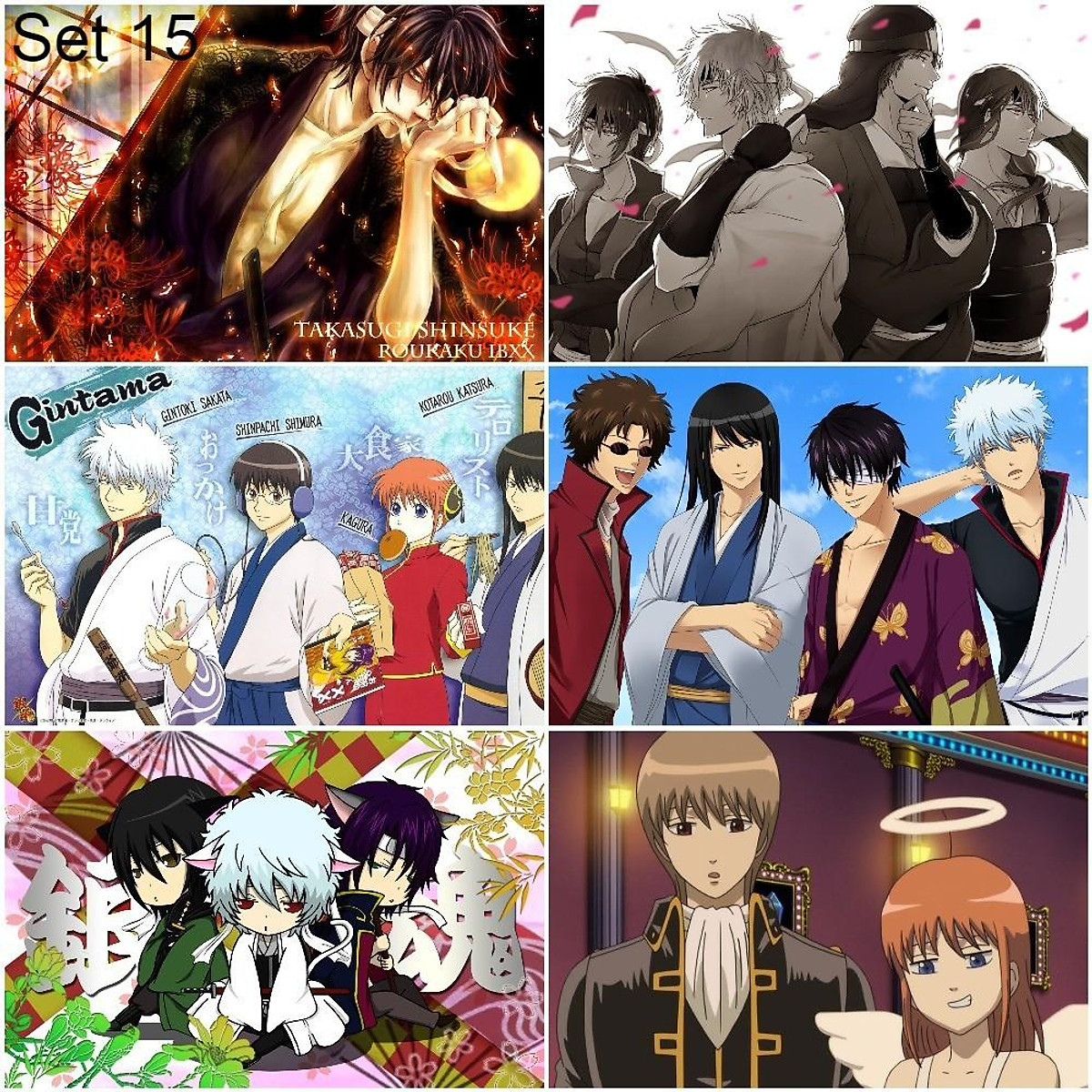 Mua Bộ 6 Áp phích - Poster Anime Gintama - Linh hồn bạc (2) (bóc dán) - A3,  A4, A5 - Mẫu 10,Khổ A5 không cán tại Song Sinh Manga Shop