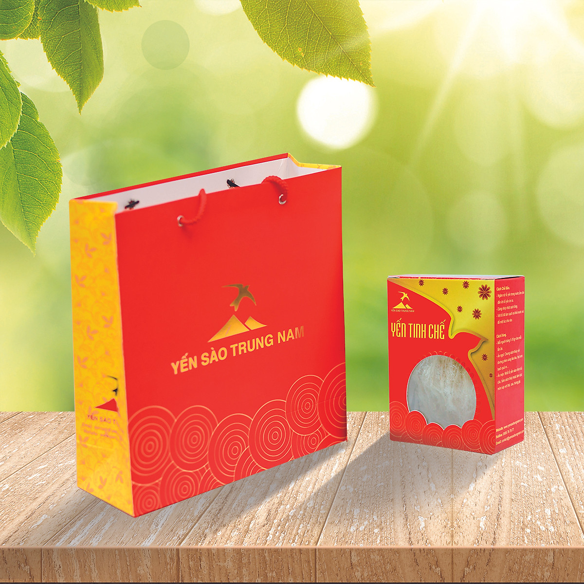 Tổ Yến Sào Tinh Chế (8g/Hộp) (Tổ Yến làm sạch/Tổ Yến Sạch chế biến từ Tổ Yến Thô /Tổ Yến còn lông) Yến Sào Trung Nam