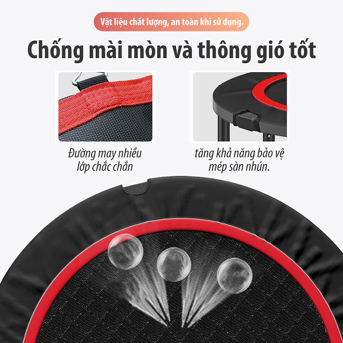 Sàn nhún, Đệm Bật Lò Xo BG TRAMPOLINE 48TL Dành Cho Mọi Lứa Tuổi (hàng nhập khẩu)