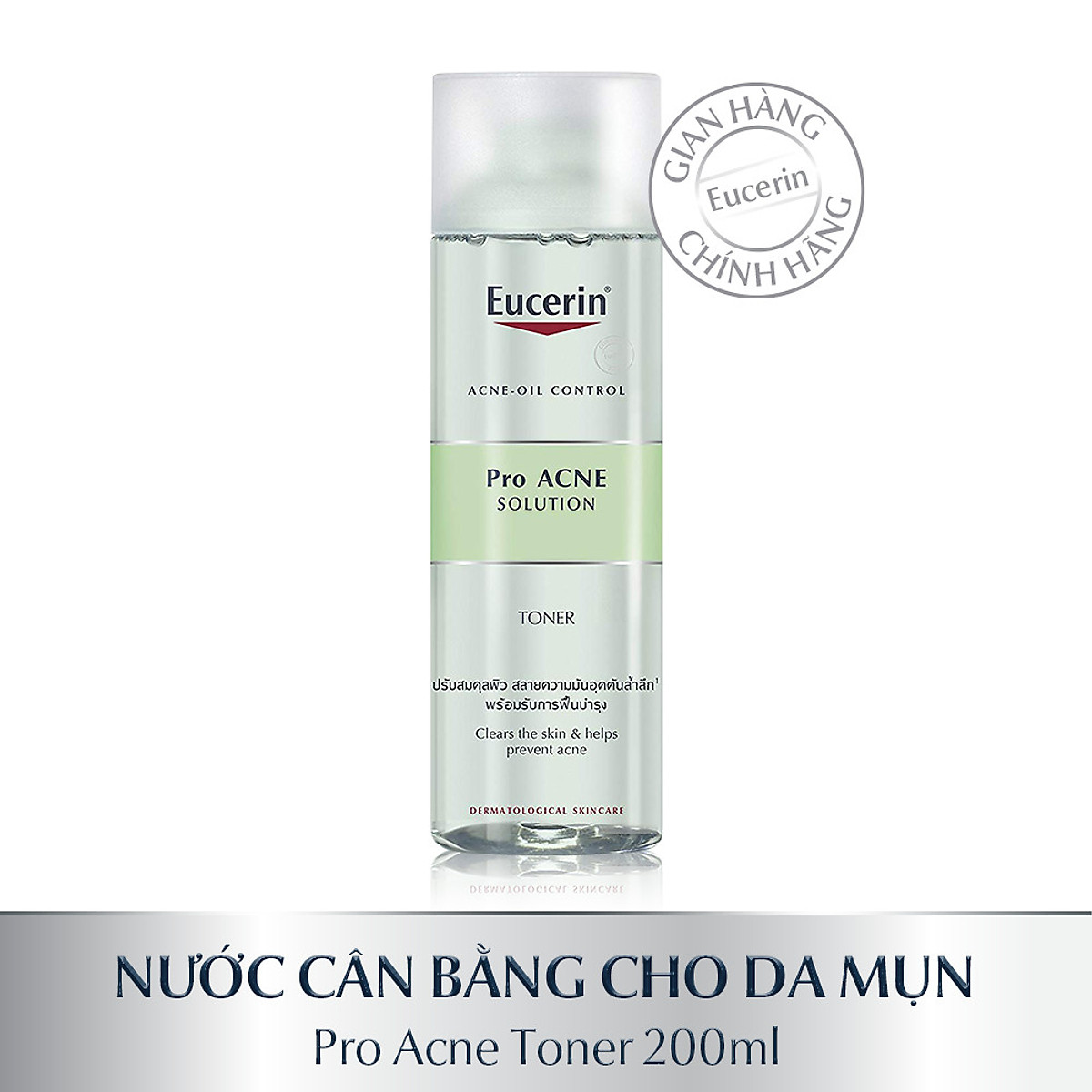 Nước cân bằng cho da nhờn mụn Eucerin Pro Acne Toner 200ml