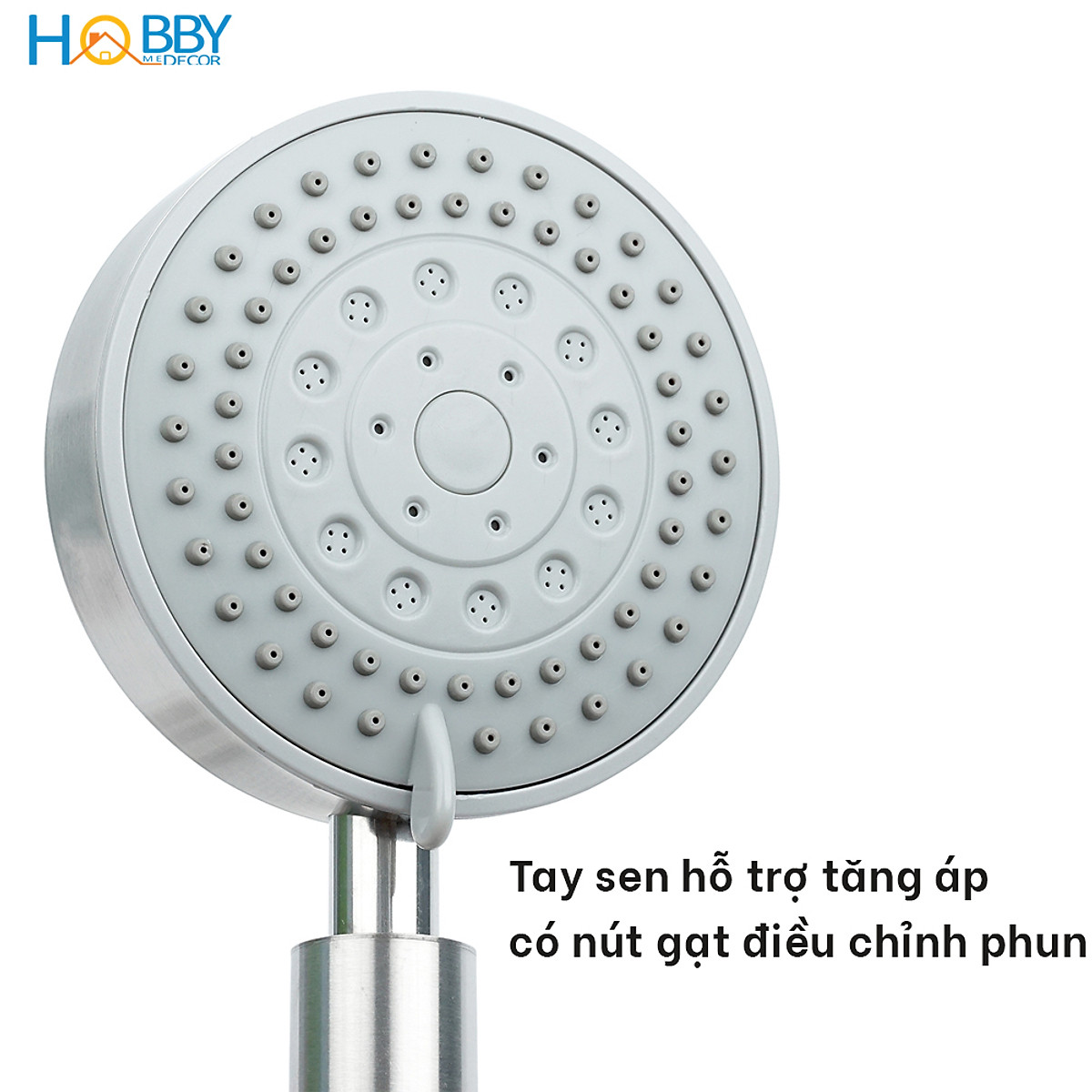 Vòi hoa sen cầm tay 5 chế độ inox 304 có dây sen Hobby Home Decor BST1
