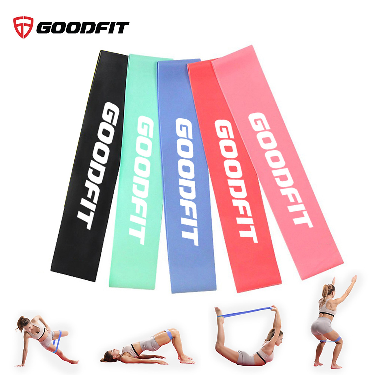 SET 5 Dây thun tập gym mini band GoodFit GF911MB