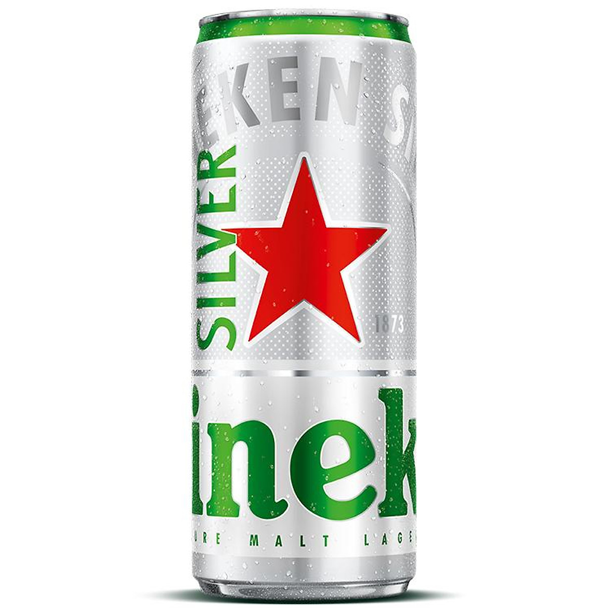 Lon bia Heineken Silver 330ml - Bia, cider