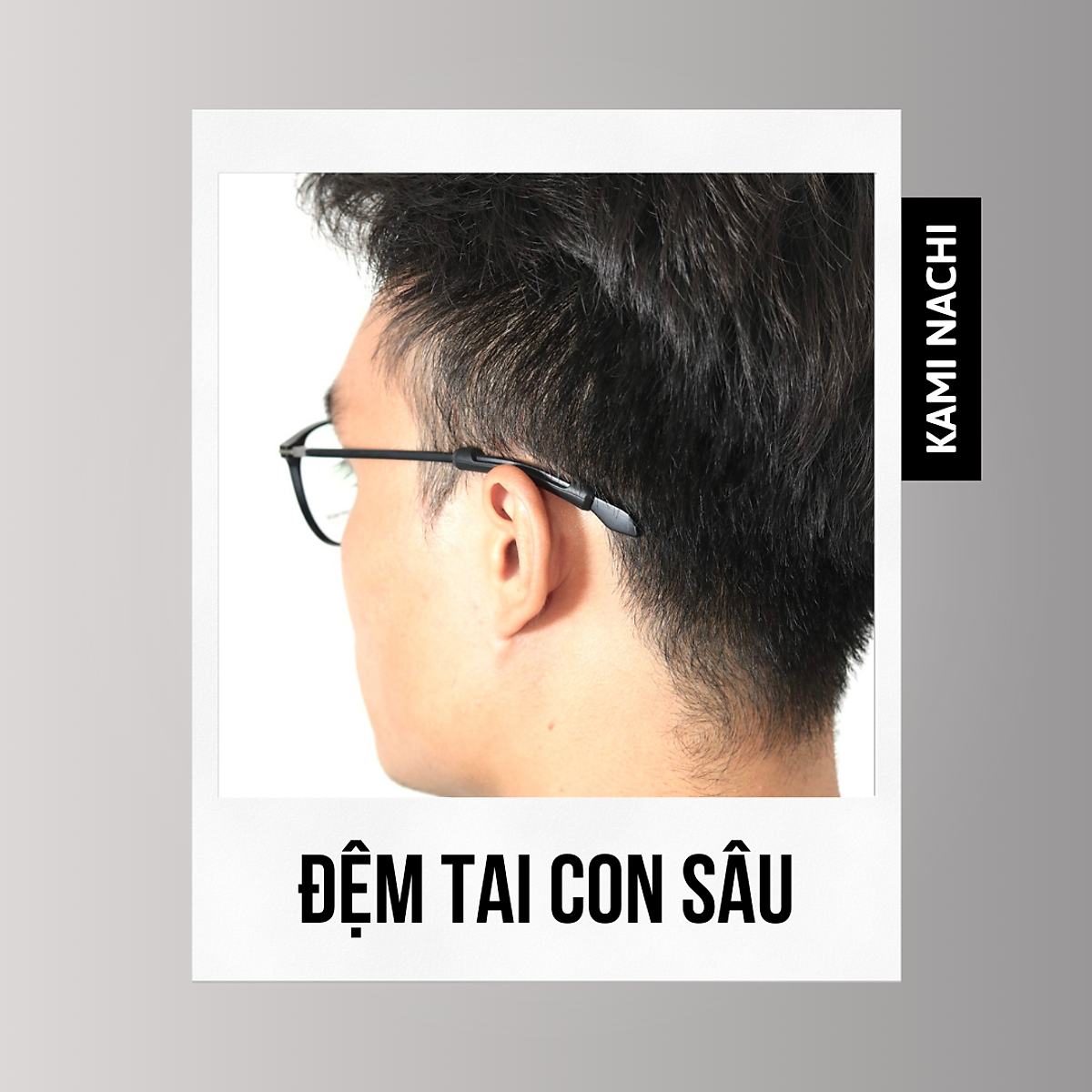 Miếng đệm làm êm tai cho kính bằng silicon siêu bền hình con sâu chống trượt KAMI NACHI