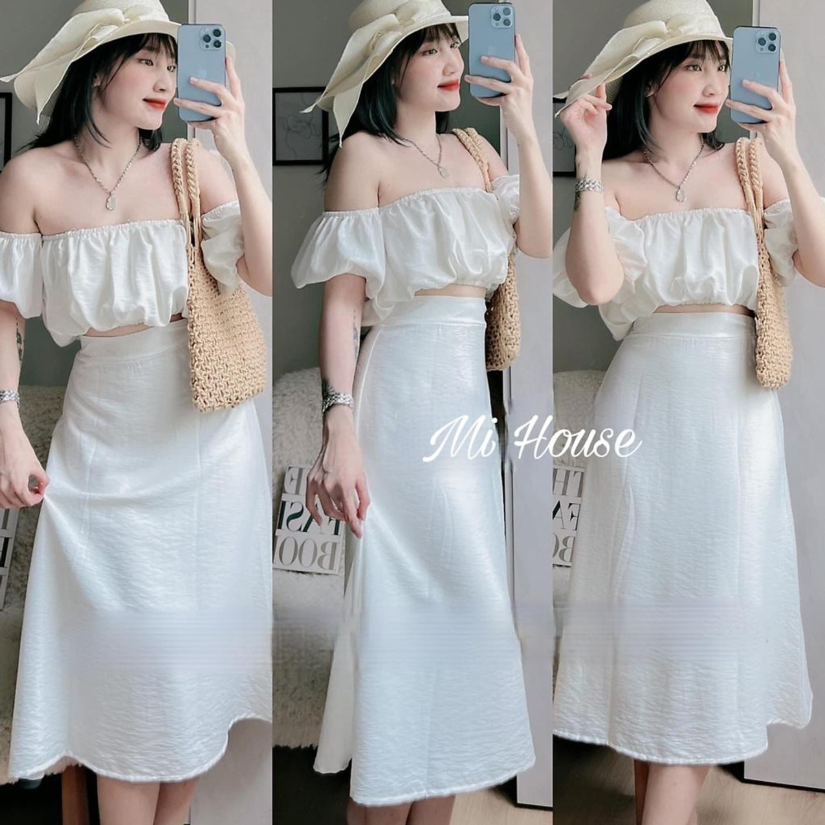 lepshopthoitrangnu  Set áo croptop tay dài phối chân váy ôm dáng dài 225k   Deal Xu Hướng Giảm 50 Nhiều Sản Phẩm