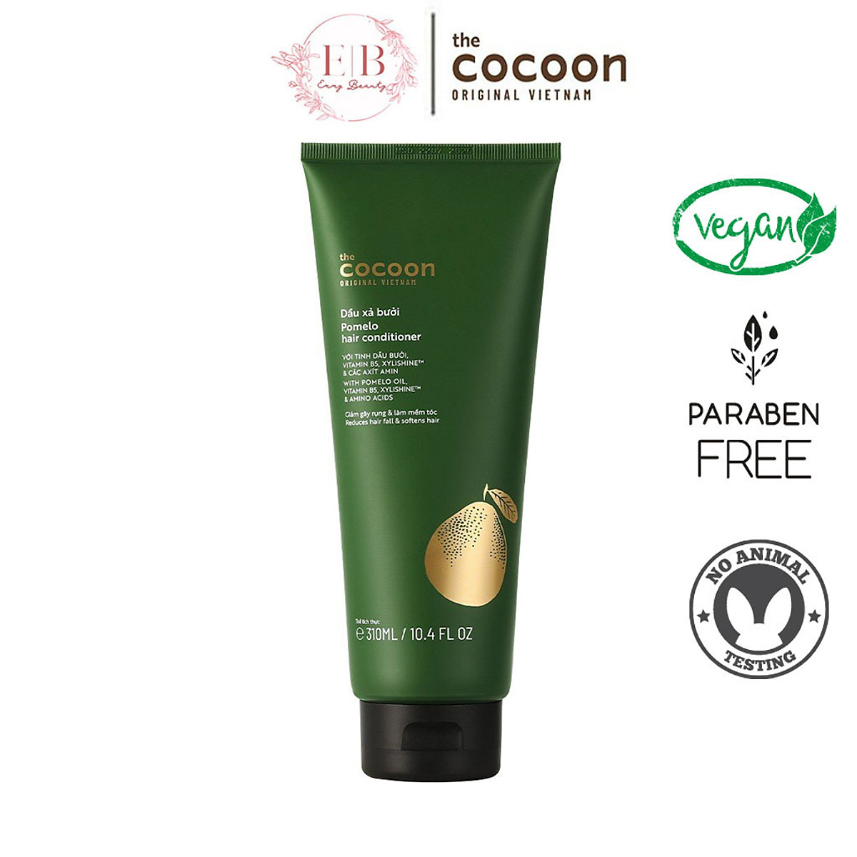 Dầu xả bưởi Cocoon giúp cung cấp dưỡng chất và bổ sung độ ẩm cho tóc 310ml