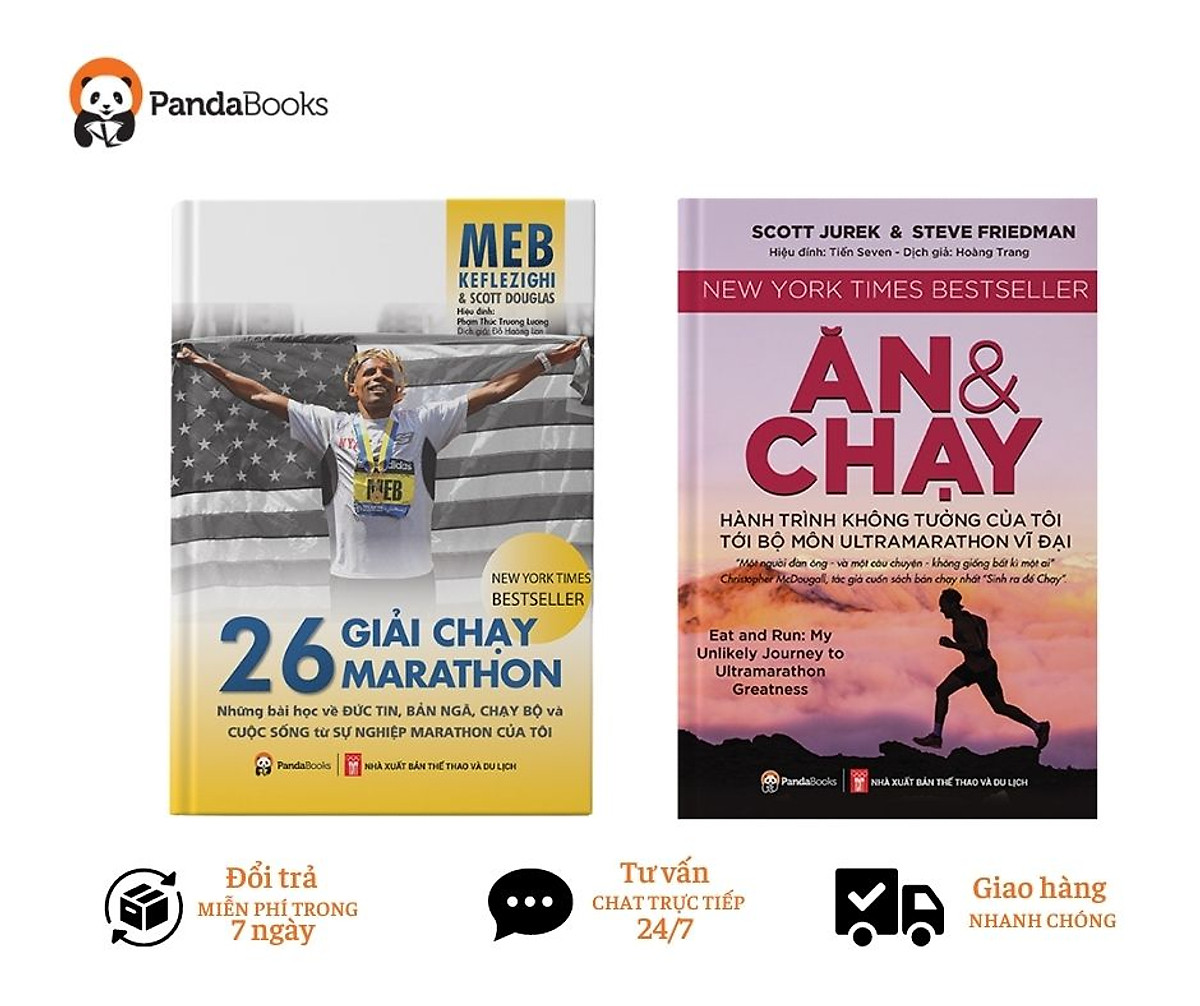 COMBO 2 sách Ăn và chạy + 26 giải chạy 