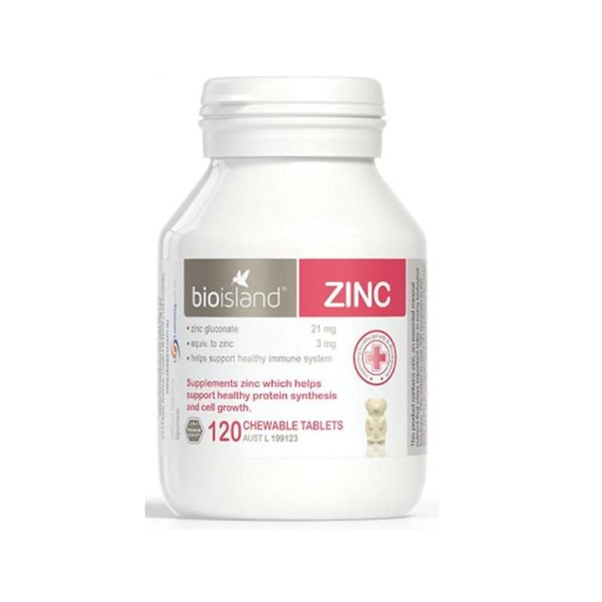Viên uống bổ sung kẽm Bio Island Zinc (120 viên)