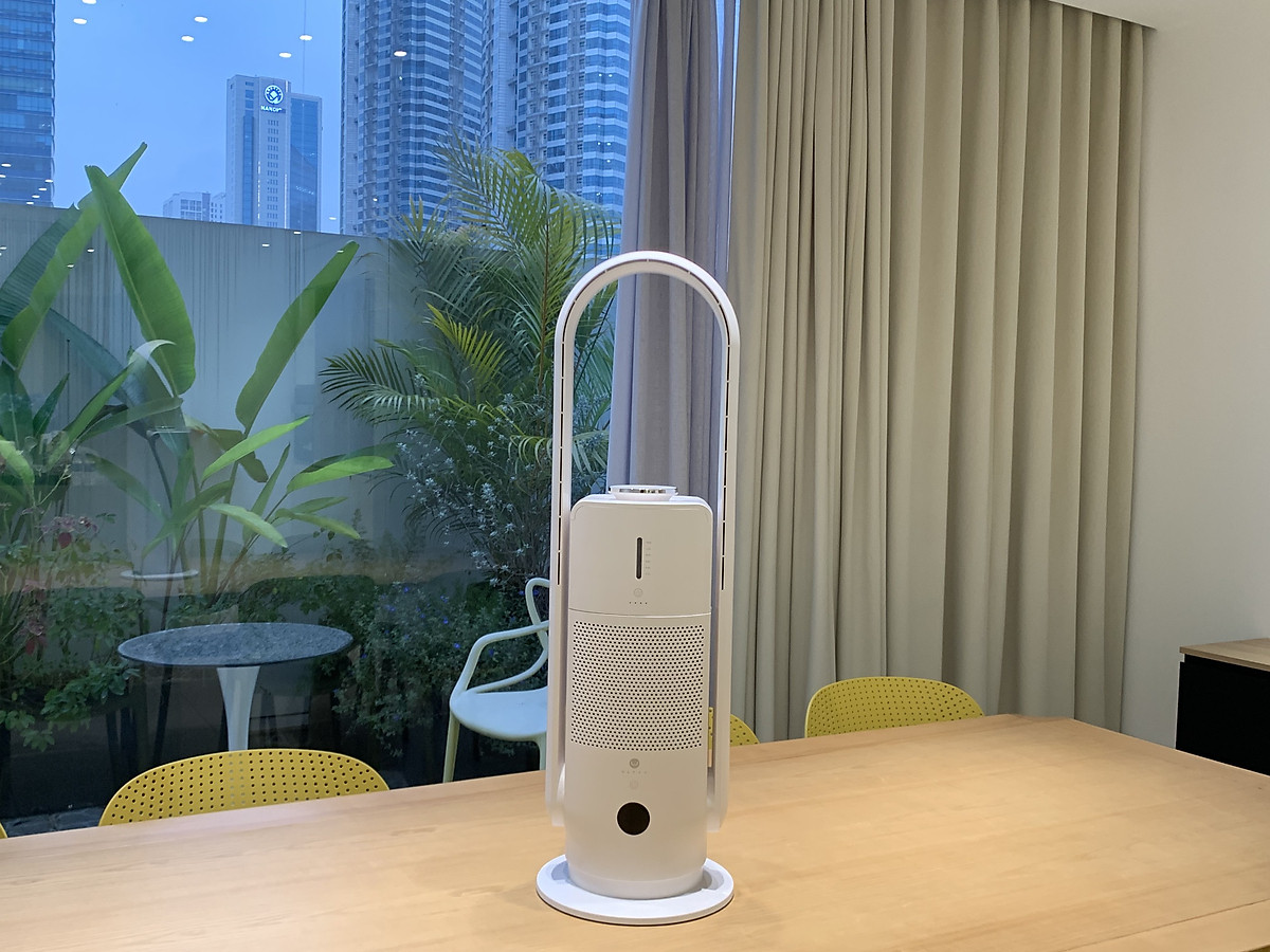Combo Máy Lọc Không Khí Bù Ẩm ULTTY SKJ - CR022 Dạng Quạt, Khử Khuẩn Bằng Tia UV + Màng lọc HEPA H14 Nano Phân Tử Bạc - Hàng Chính Hãng