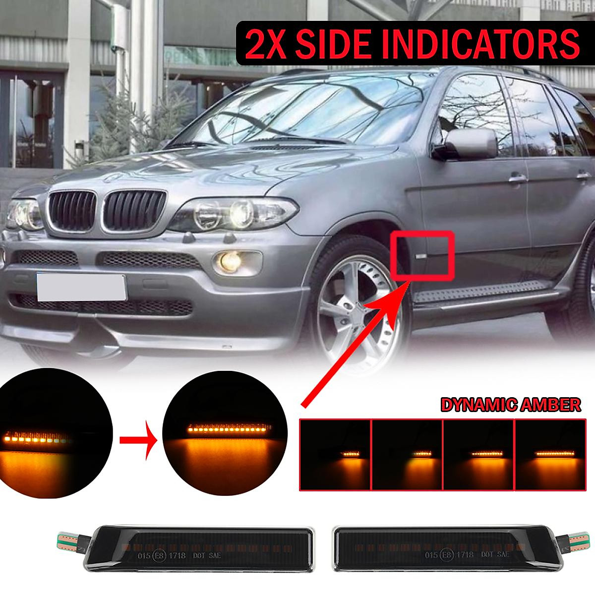 Mua 2x Dynamic LED Side Repeater Indicator Light For BMW 3 SERIES X5