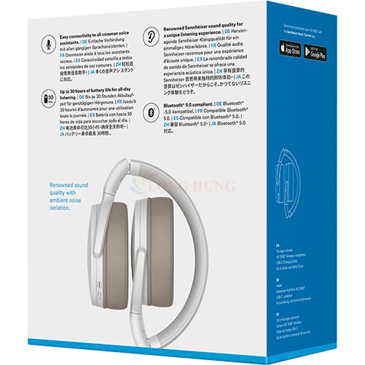 Tai nghe chụp tai Bluetooth Sennheiser HD 350BT SEBT3 - Hàng chính hãng