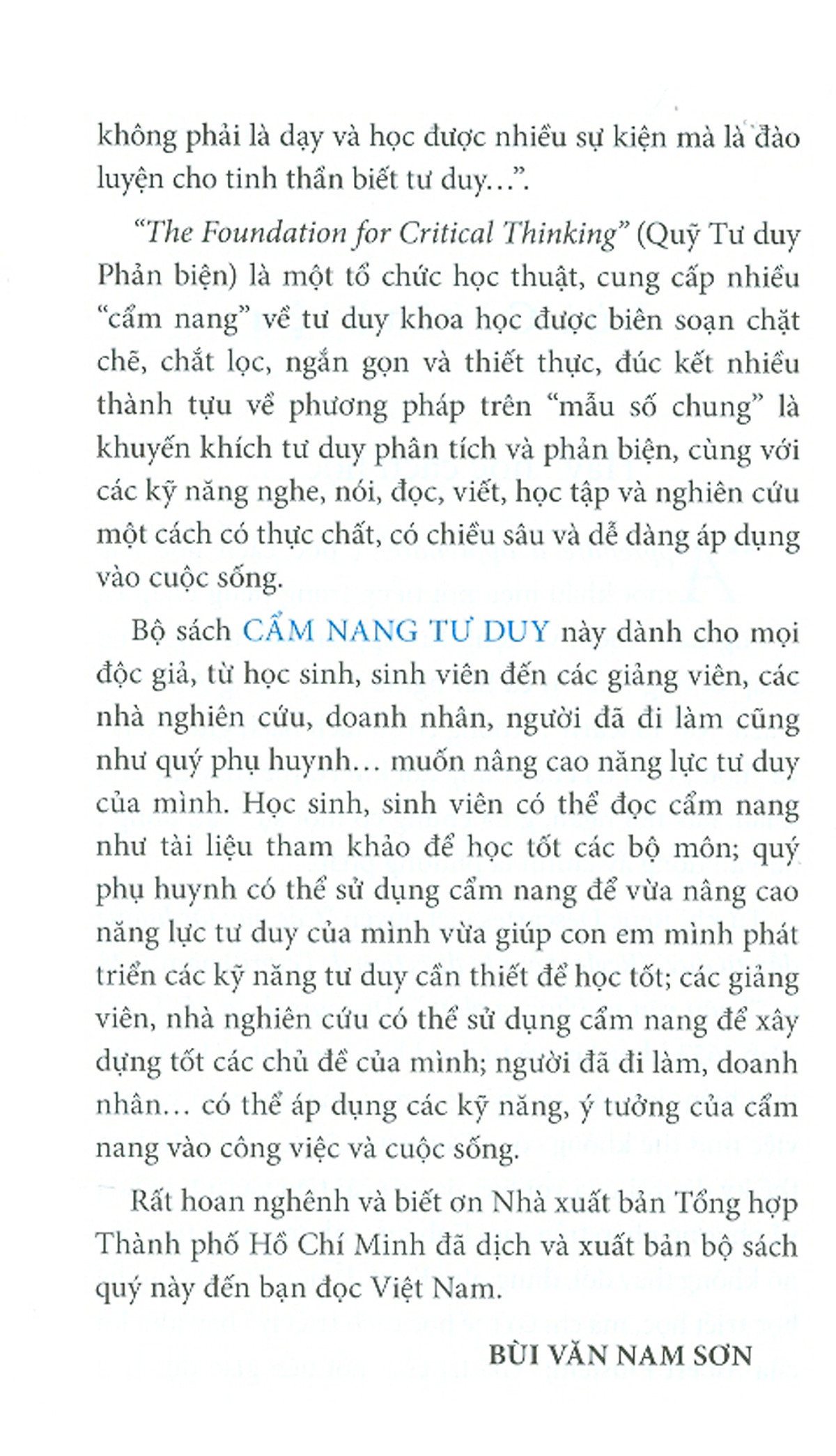 Cẩm Nang Tư Duy Đọc