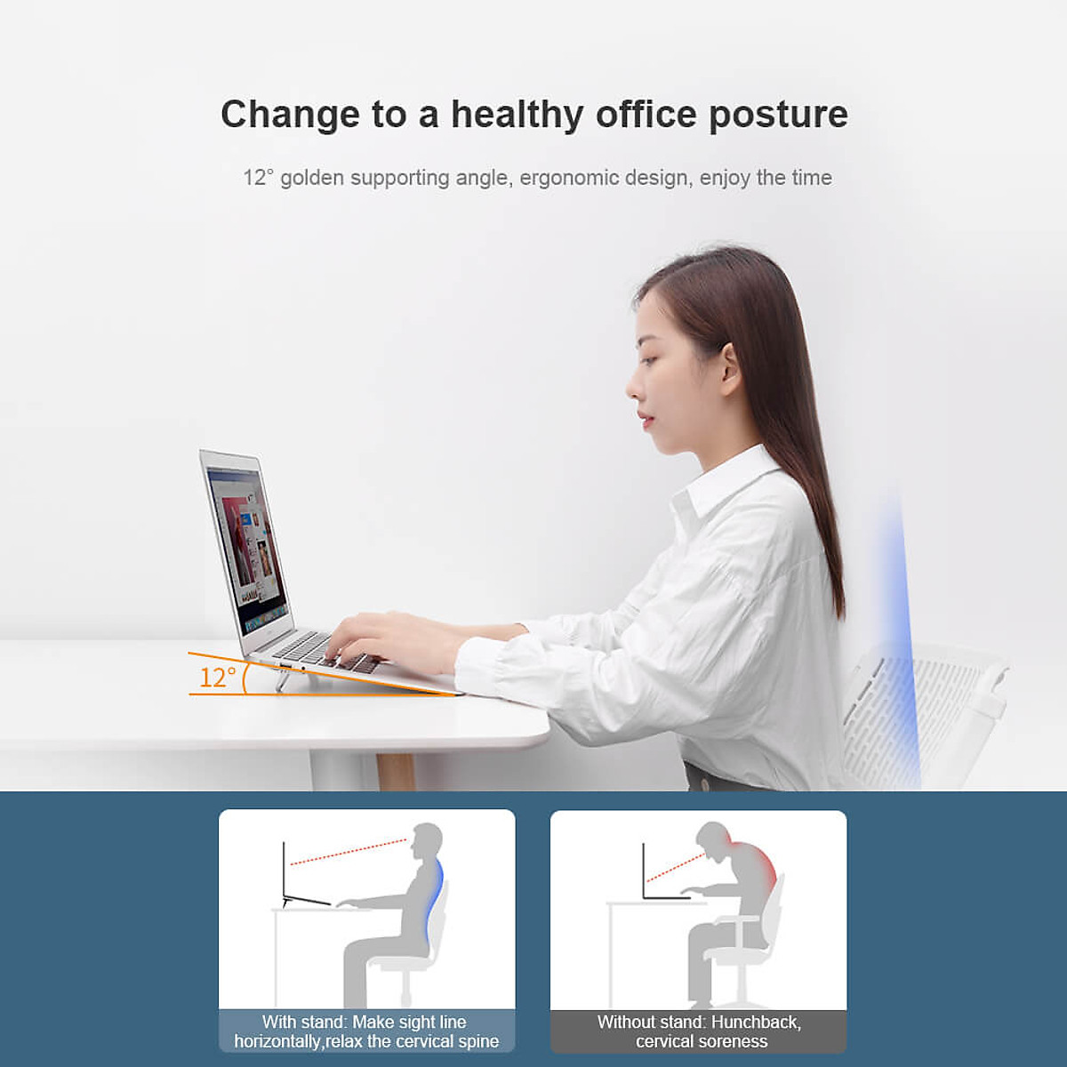 Bộ giá đỡ tản nhiệt mini cho Macbook / laptop siêu nhỏ gọn hiệu Nillkin Laptop Bolster portable stand (thiết kế chắn chắn, nhỏ gọn tiện dụng) - hàng chính hãng