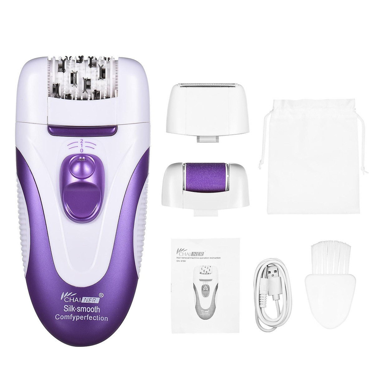 Mua 3-In-1 Hair Remover Electric Shaving Machine Hair Epilator Women Hair Removal Shaver Trimmer for Arm Underarm Bikini Leg Mua 3-In-1 Hair Remover Electric Shaving Machine Hair Epilator Women Hair Removal Shaver Trimmer for Arm Underarm Bikini Leg