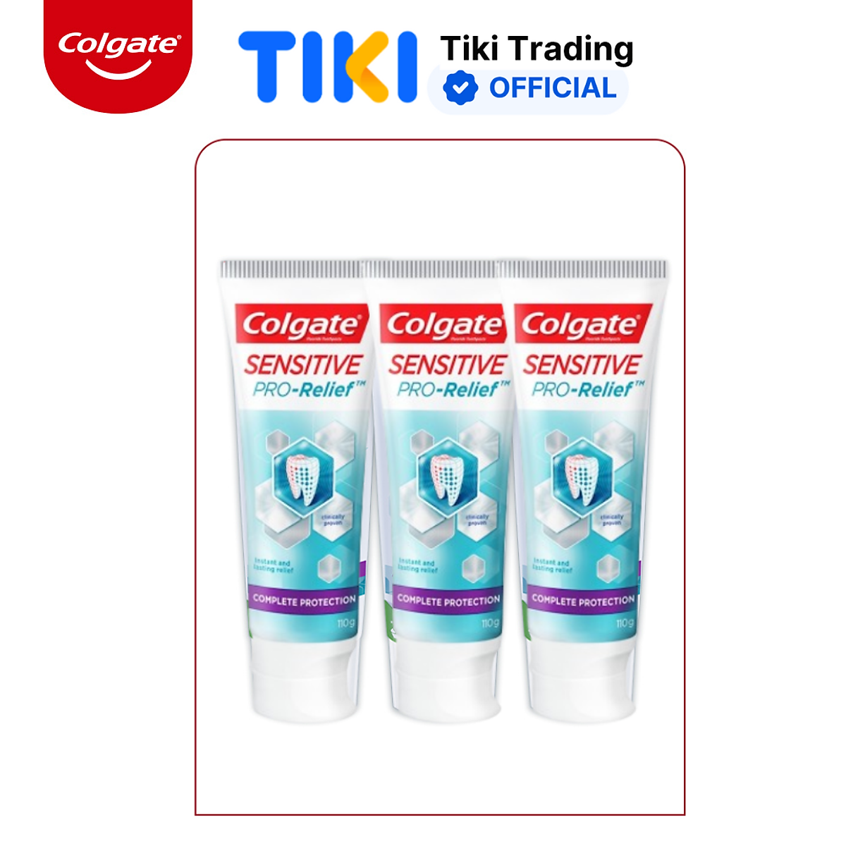 Bộ 3 Kem đánh răng Colgate Sensitive ngăn ê buốt và bảo vệ toàn diện 110g/tuýp