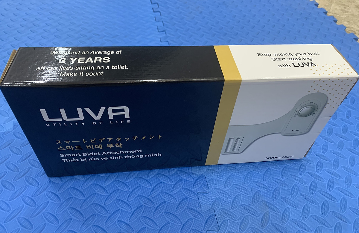 Vòi Rửa Xịt Vệ Sinh Thông Minh Luva Bidet LB201, 2 Vòi Rửa, Hàng Chính Hãng, Không Dùng Điện, Tự Rửa Vòi Phun
