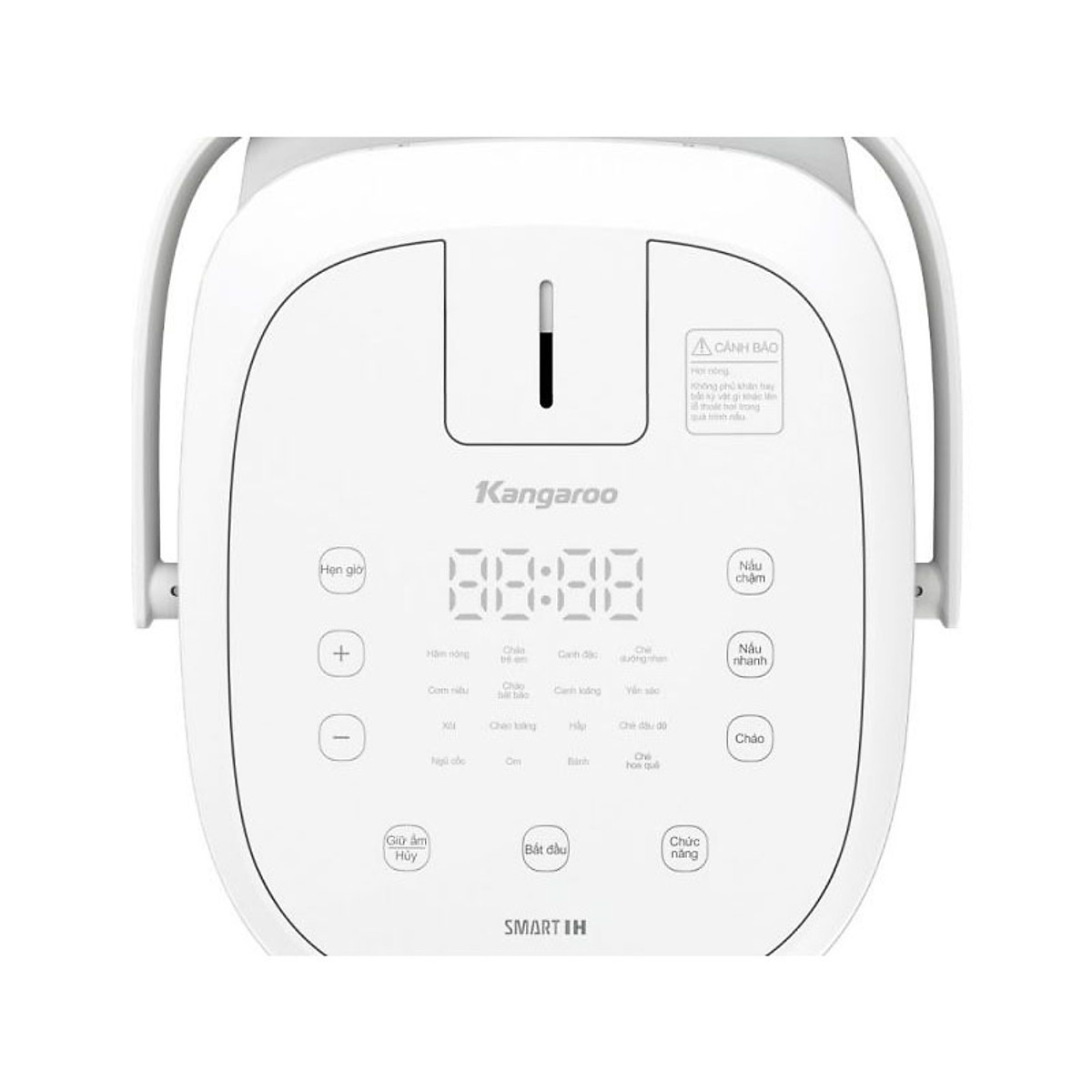 Nồi cơm điện cao tần Kangaroo model KGR12IH1, dung tích 1.2L, công suất 1100W, công nghệ IH hiện đại, nhiệt tỏa đều, làm nóng nhanh, 19 chức năng nấu tự động được cài đặt sẵn - Hàng chính hãng