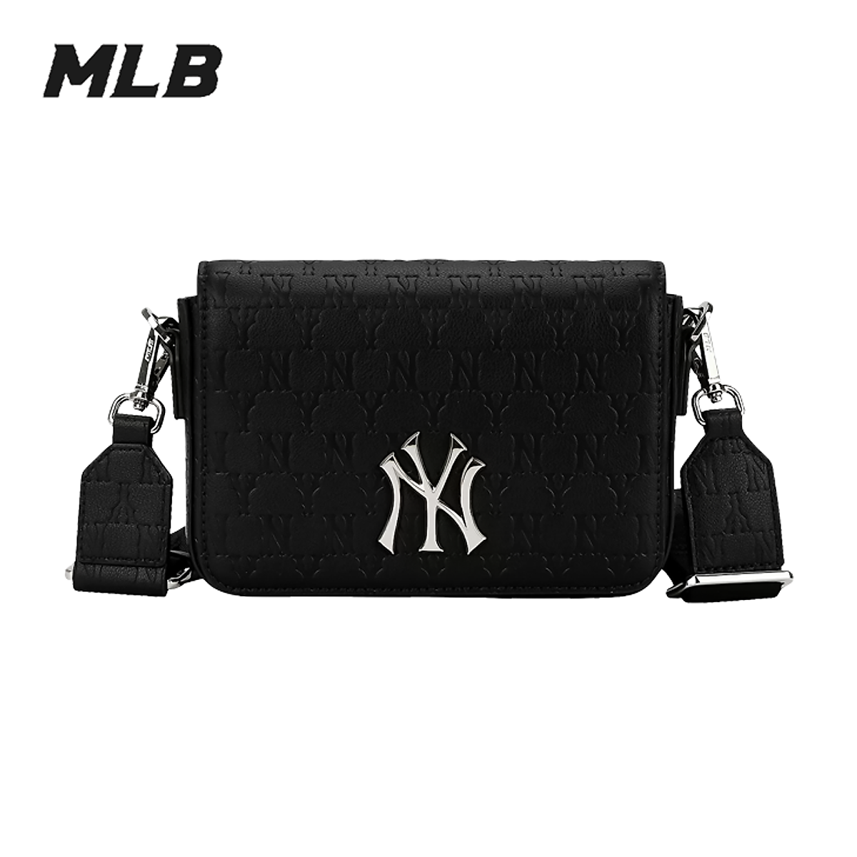 Túi MLB Classic Monogram Jacquard Mini Crossbody Bag New York Yankees Black #11 Túi MLB Classic Monogram Jacquard Mini Crossbody Bag New York Yankees Black
