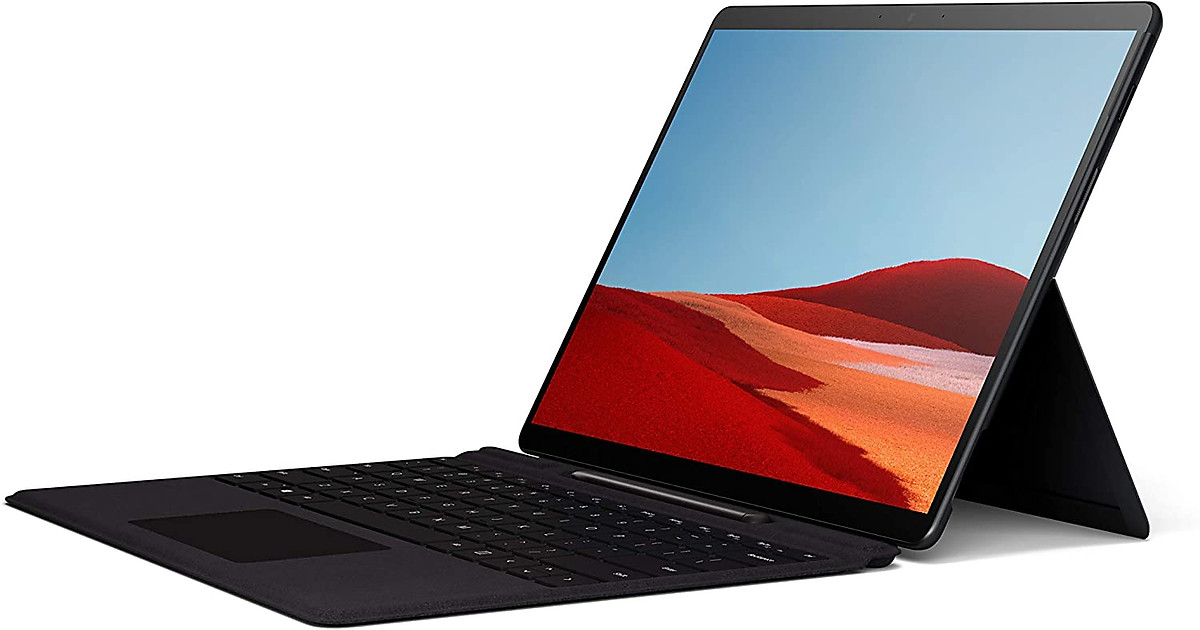 Máy tính bảng Microsoft Surface Pro X (13/ SQ1TM/ 8GB/ 256GB SSD/ WiFi + 4G LTE/ Black) -Kèm bàn phím và bút- Model QWZ-00001- Hàng Nhập Khẩu mới 100%