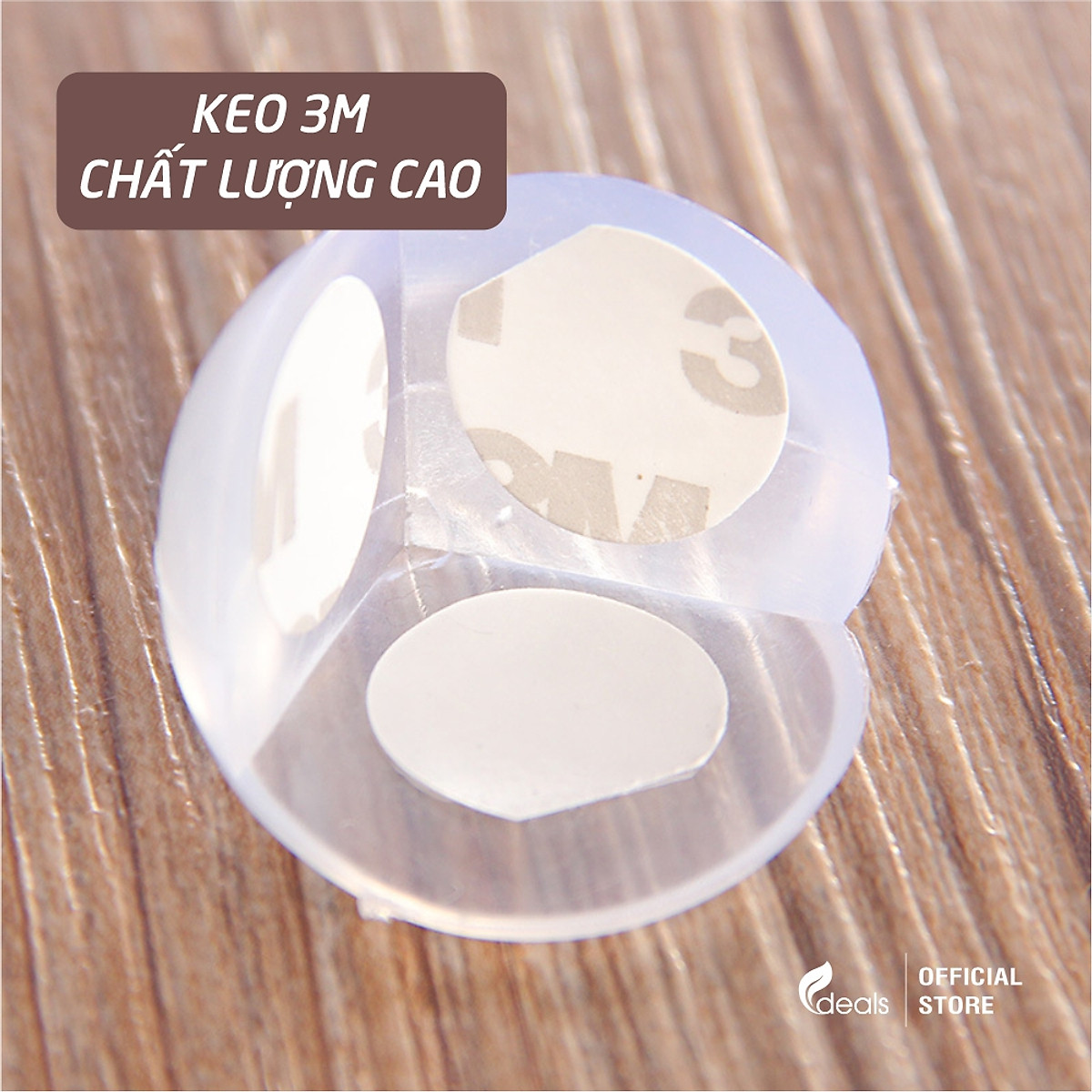 Bịt góc bàn, bọc cạnh bàn silicon Ecodeals - Tránh va đập, an toàn cho bé và người già - 1 cái