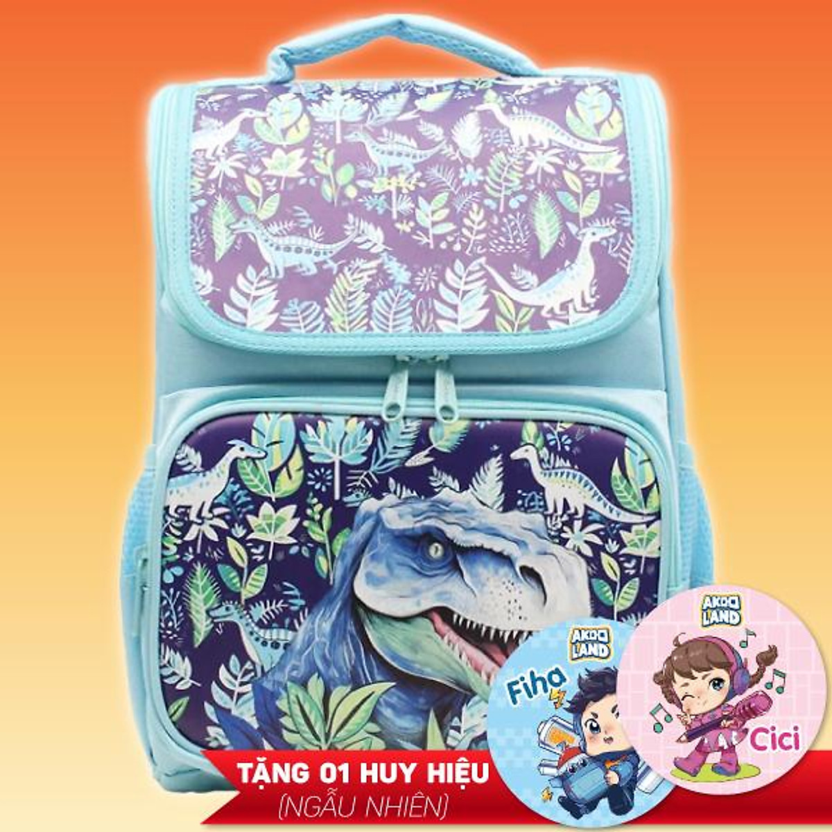 Ba Lô Chống Gù Khủng Long Siêu Nhẹ - Thiên Long BP-010 - Xanh Biển