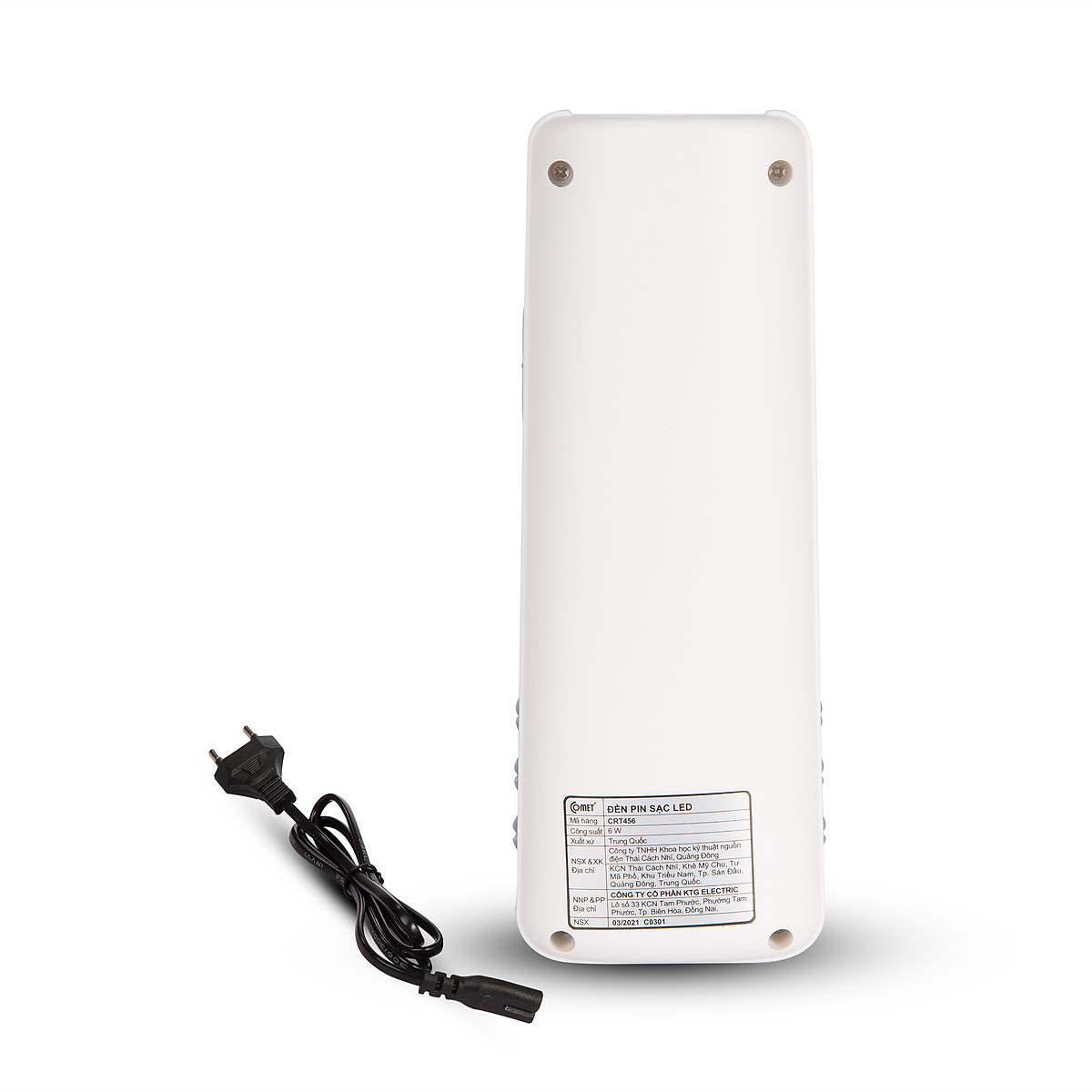 Đèn Pin Và Đèn Sạc Tích Điện Mini COMET CRT456 6W 1200MAH Lead -acid Sáng 4h liên tục