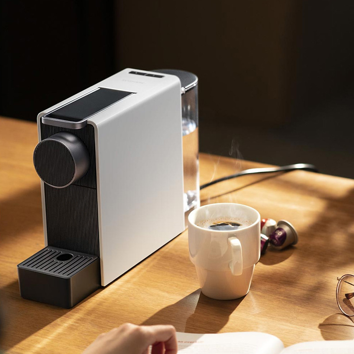 Máy pha cà phê viên nén Xiaomi SCISHARE S1201 thích hợp với máy Nespresso - Hàng nhập khẩu