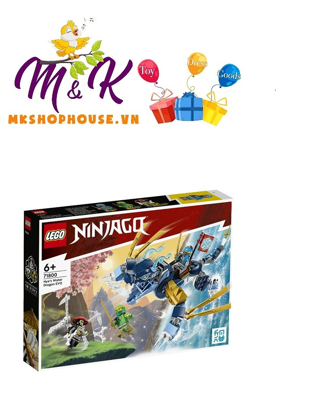 LEGO Ninjago 71800 Rồng Biển Tiến Hóa Của Nya (173 Chi Tiết)