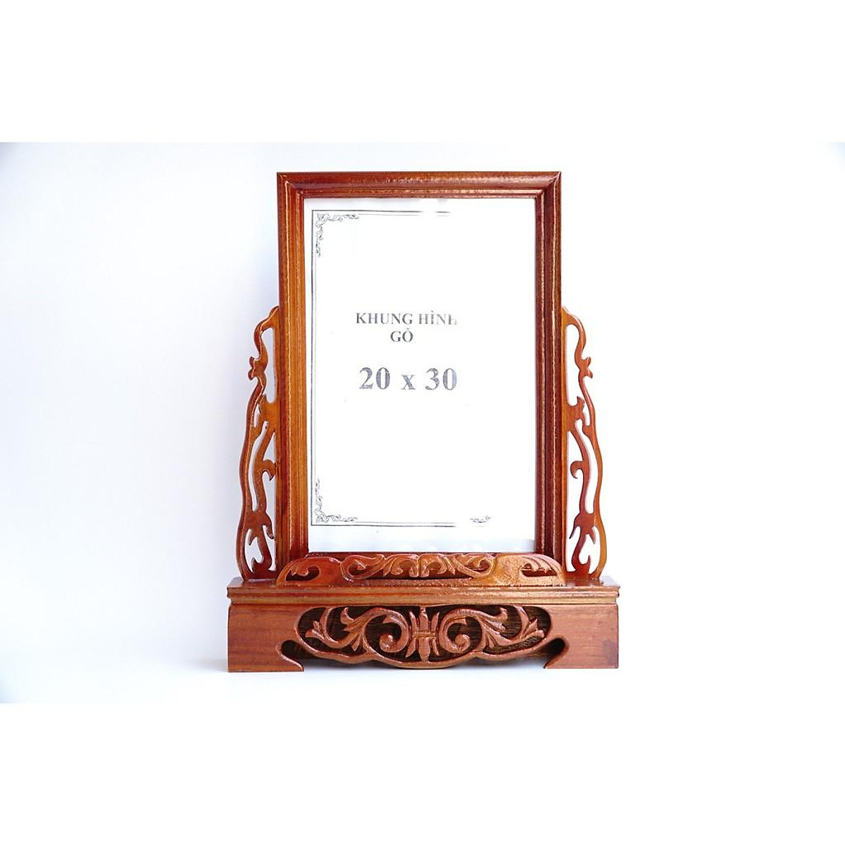 Khung hình thờ cúng khung ảnh ép kính thờ cúng gỗ chạm cao cấp ...
