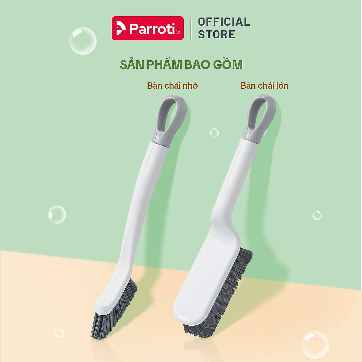 Chổi cọ vệ sinh đa năng, bàn chải vệ sinh cao cấp - Parroti Brush BR01