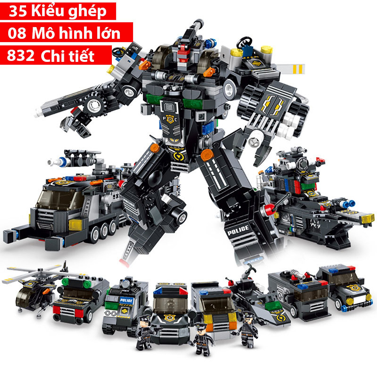 Mô Hình Lego Robot chiến binh 41305Lắp Ráp Classic Màu Đỏ 1201 Mảnh Ghép   Thế Giới Đồ Chơi Việt