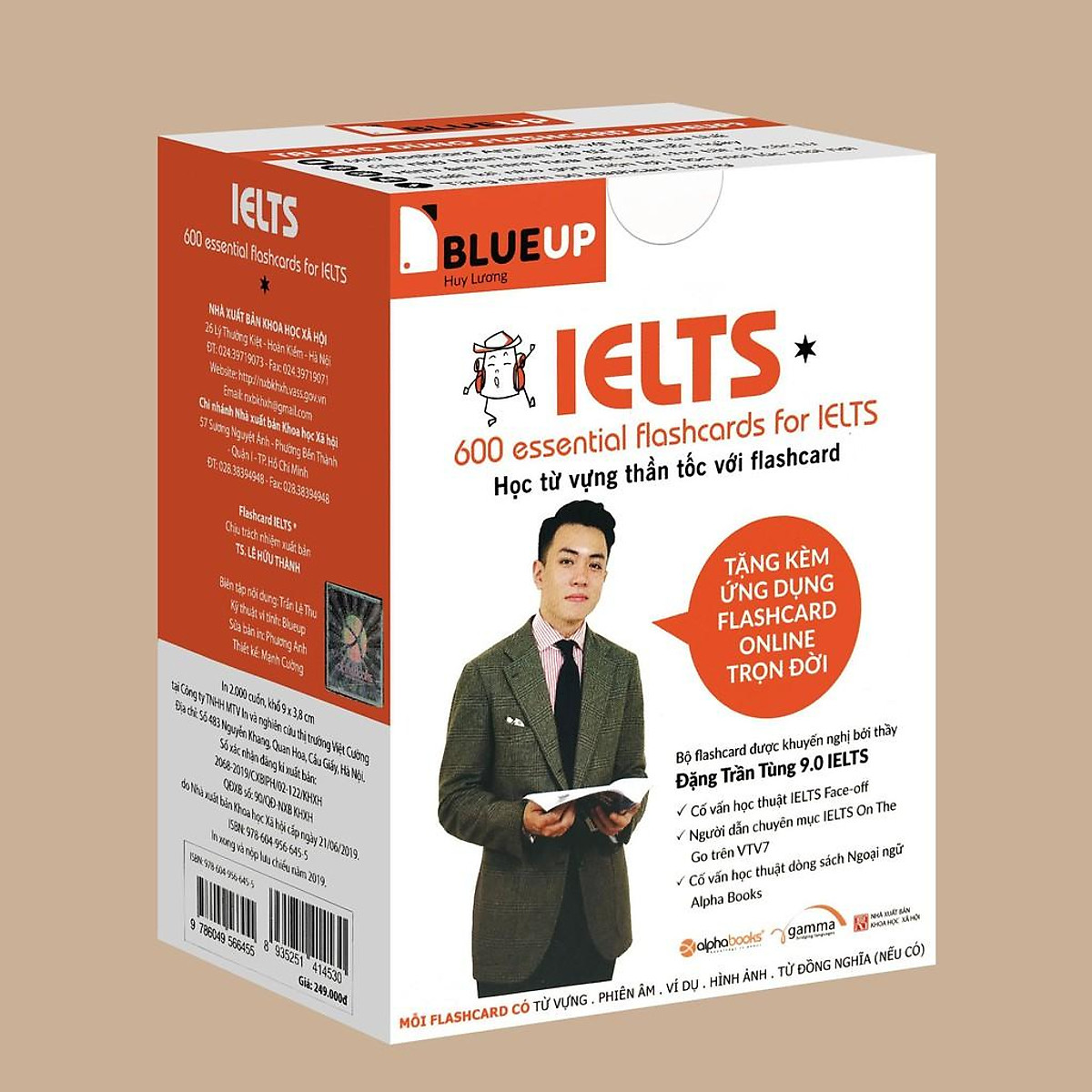 Sách - Blueup Ielts 1 - Học 600 từ vựng thần tốc với flashcard