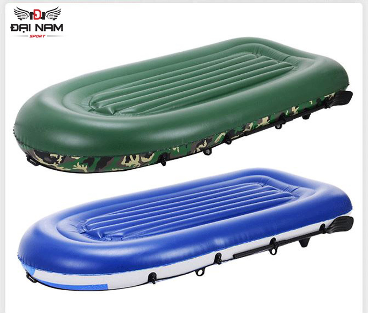 Thuyền Hơi 2 Người Cao Su Câu Cá,Dã Ngoại Cao Cấp YT097A Đại Nam Sport (Kèm 2 Mái Chèo + Bơm Tay + Dây Buộc)