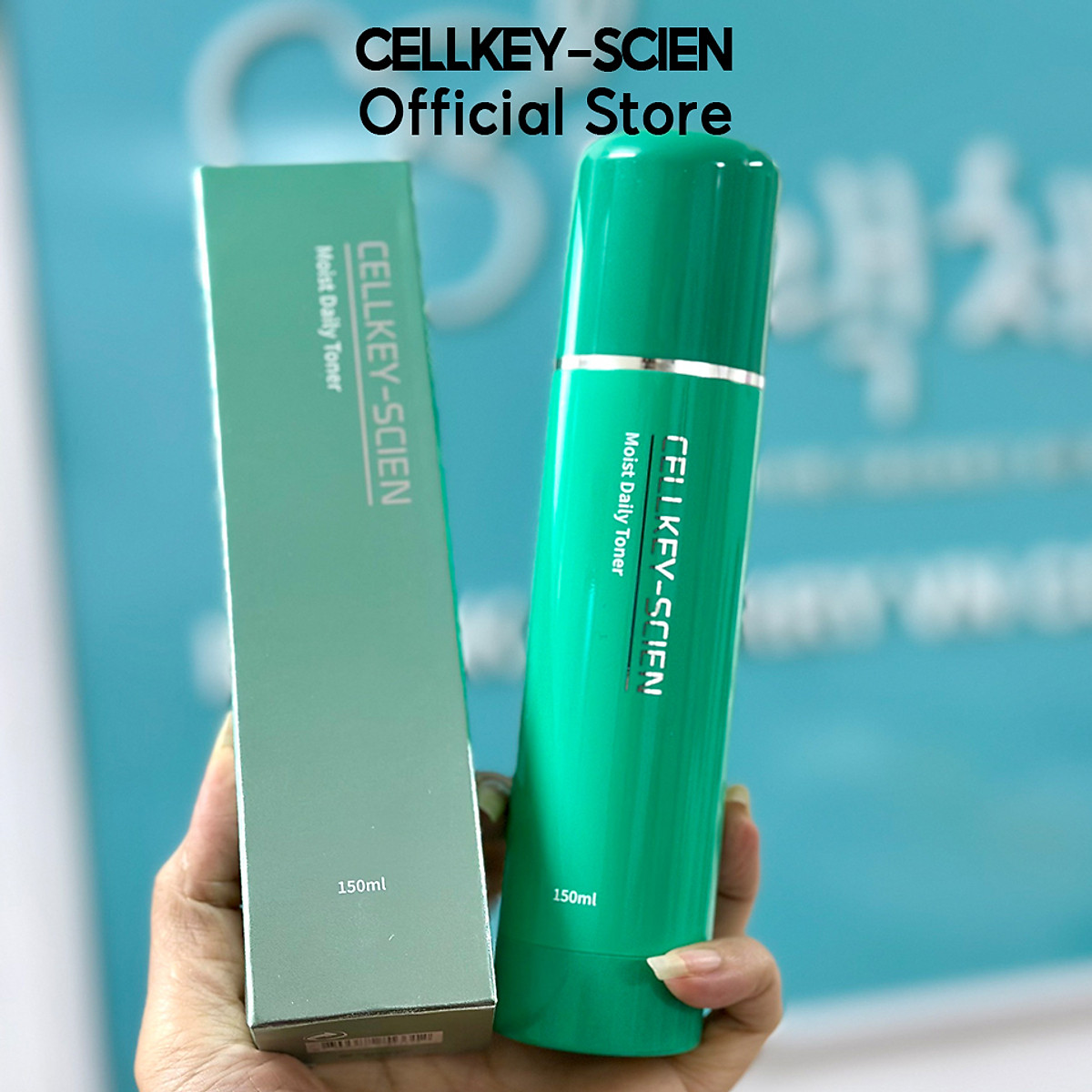 Nước Hoa Hồng Cấp Ẩm Kiềm Dầu Dưỡng Trắng Xóa Nhăn Cellkey-Scien Moist Daily Toner (150ml)