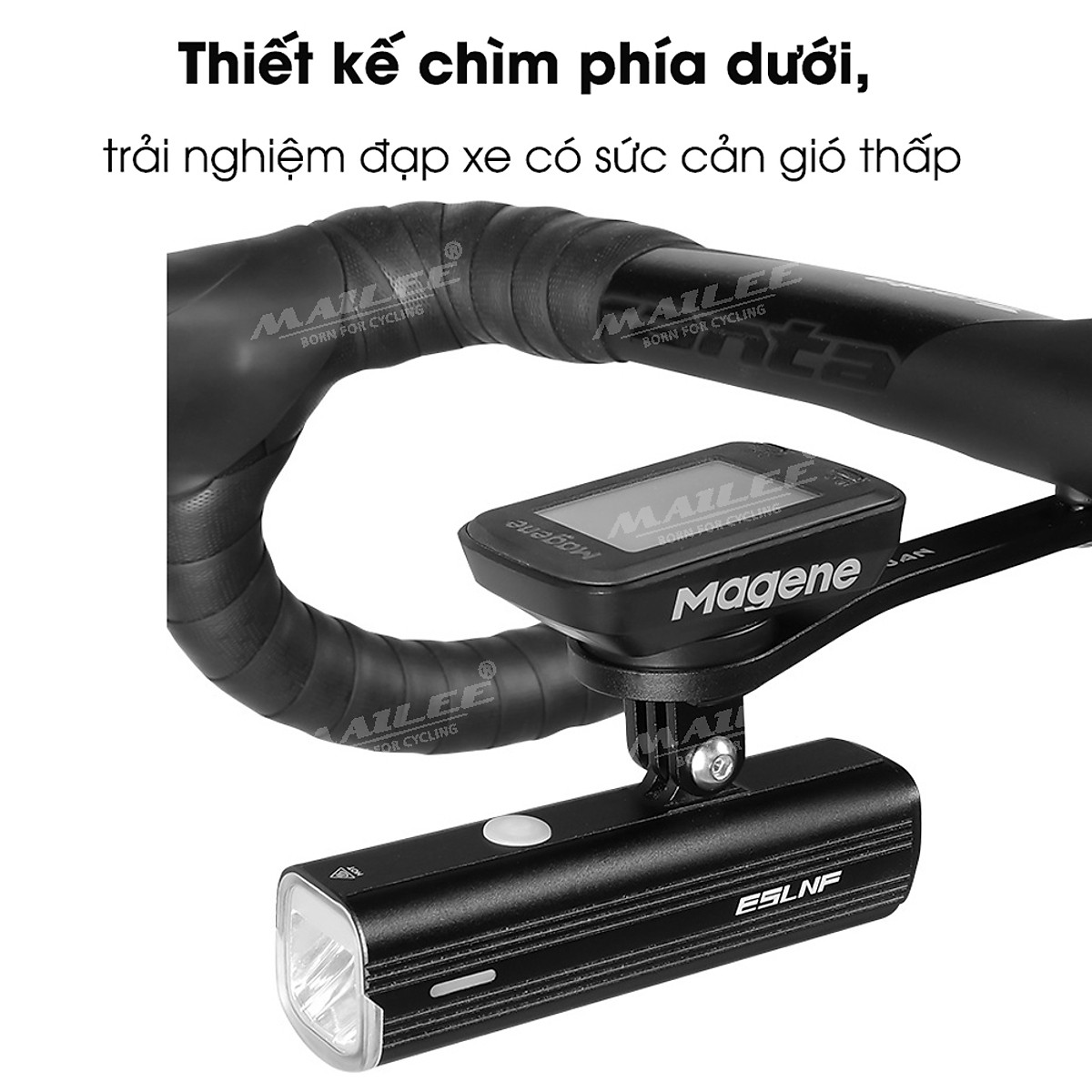 Giá đỡ đồng hồ đo/ đèn pin cho xe đạp đa năng YQ-2006 mở rộng gắn tay lái, tiết kiệm không gian, chất liệu nhôm phù hợp với xe đạp touring - Mai Lee