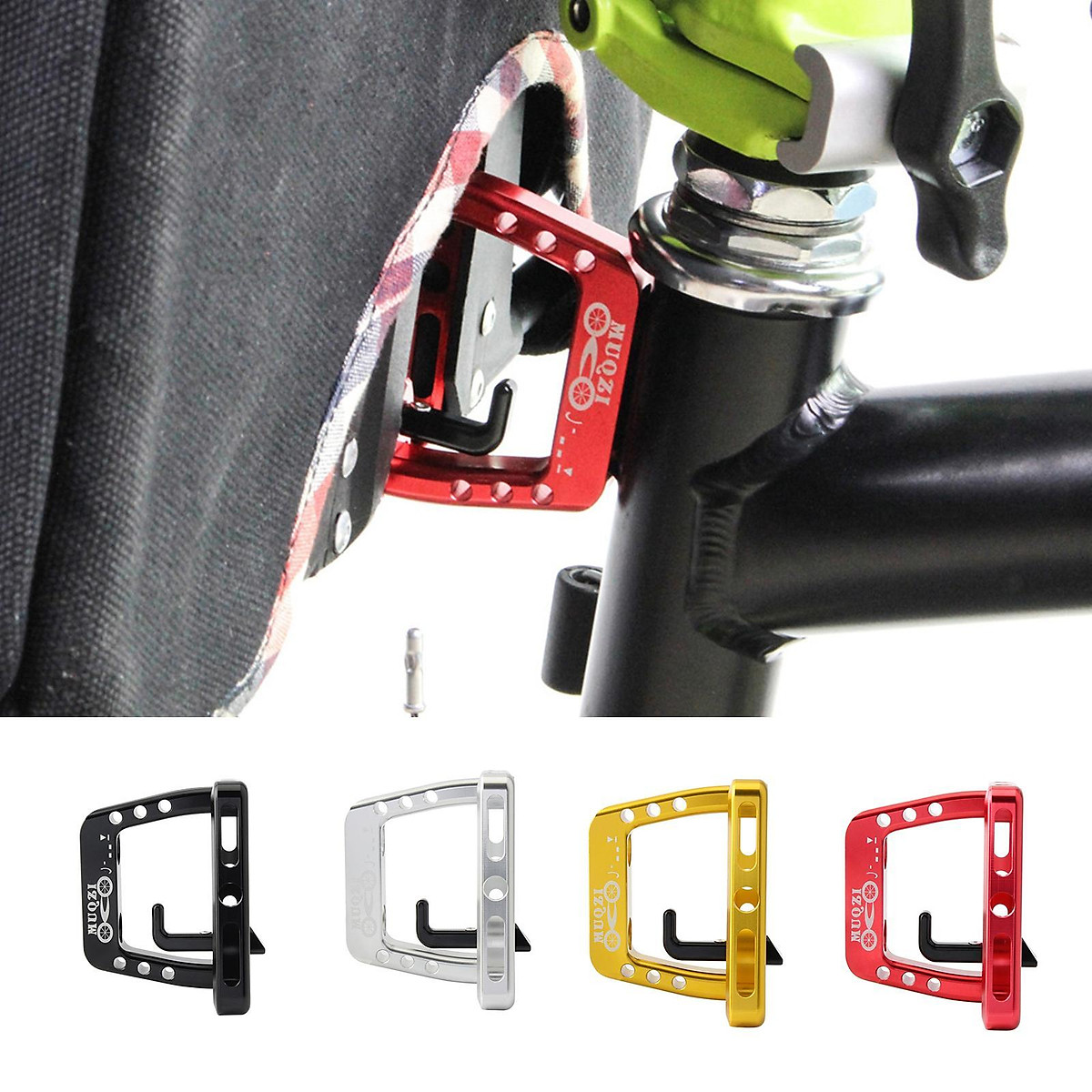 Folding Bike Front Carrier Block Bracket Adapter Holders For Black