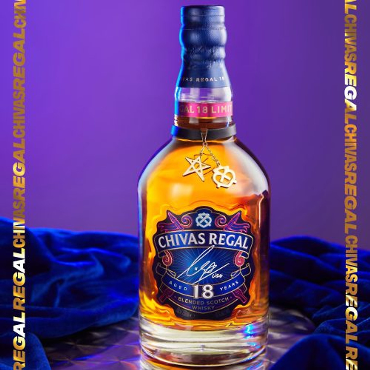 Rượu Chivas Regal 18 x Lisa 40% 700ml - Có hộp
