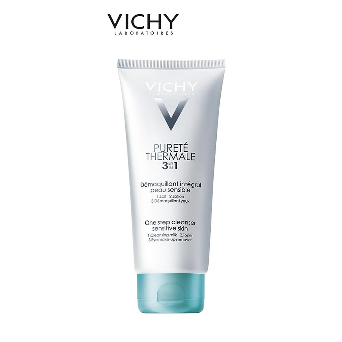 Sữa rửa mặt tẩy trang 3 tác dụng Vichy Purete Thermal One Step Cleanser 200ml