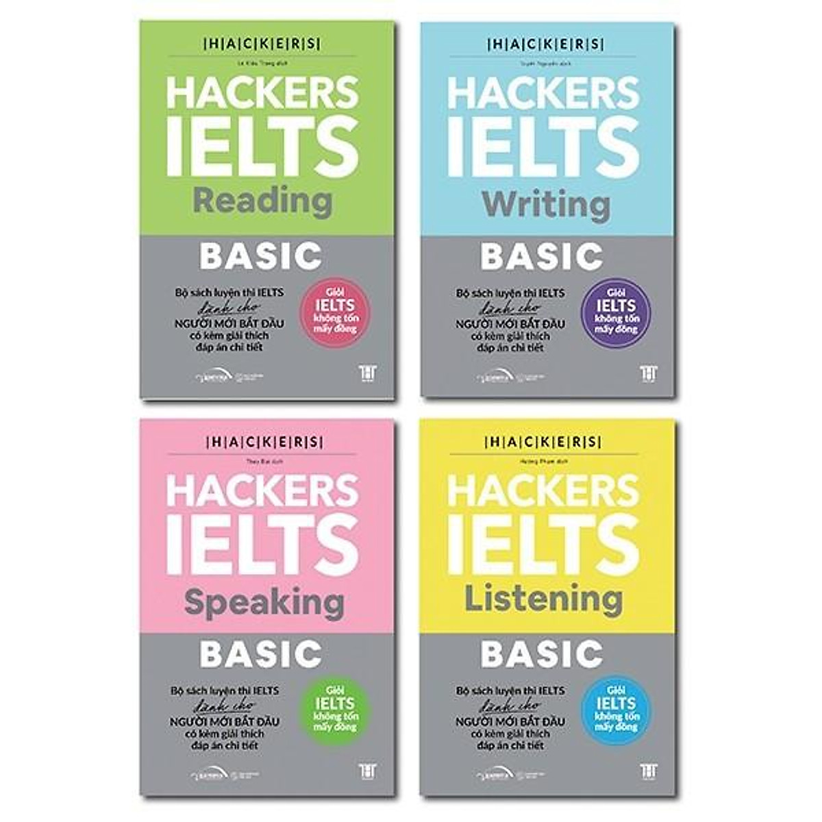 Sách - Combo Hackers Ielts Basic (Bộ 4 Cuốn)