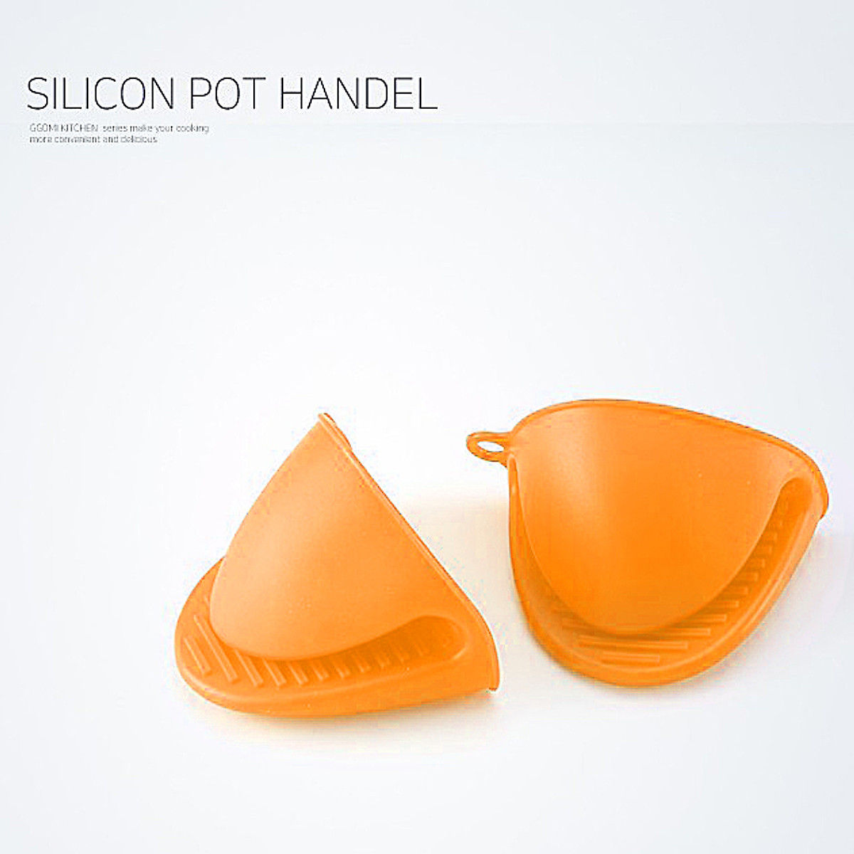 Bộ đôi miếng bắc(bê) nồi chảo silicone chịu nhiệt tới 250oC, thân thiện môi trường GGOMi Hàn Quốc GG738