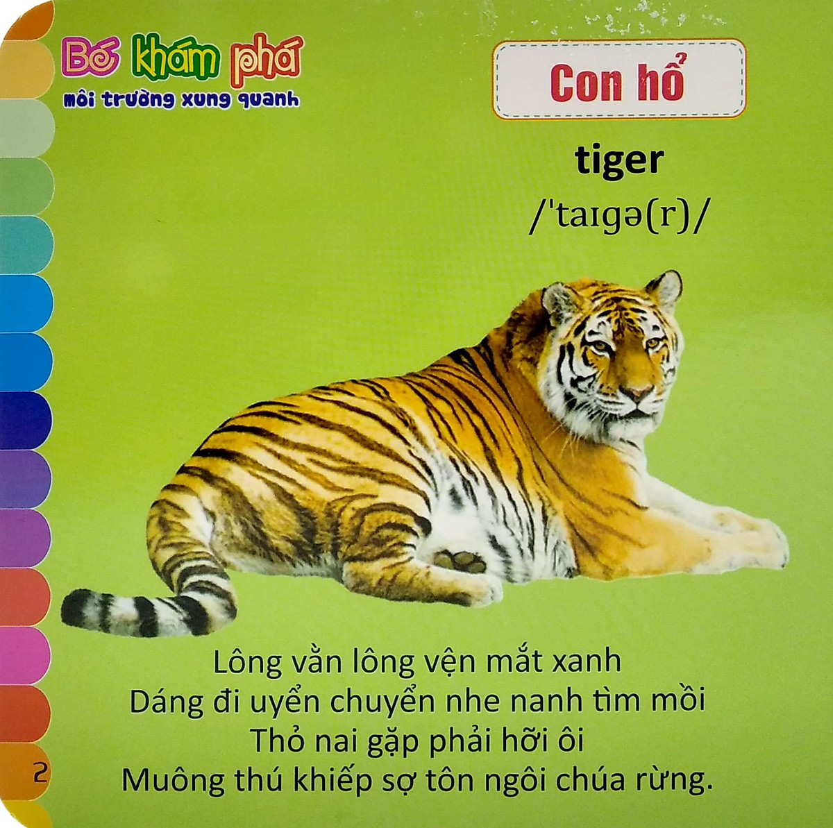 Bé Khám Phá Môi Trường Xung Quanh - Động Vật Hoang Dã - Wild Animals (Song Ngữ Việt - Anh)