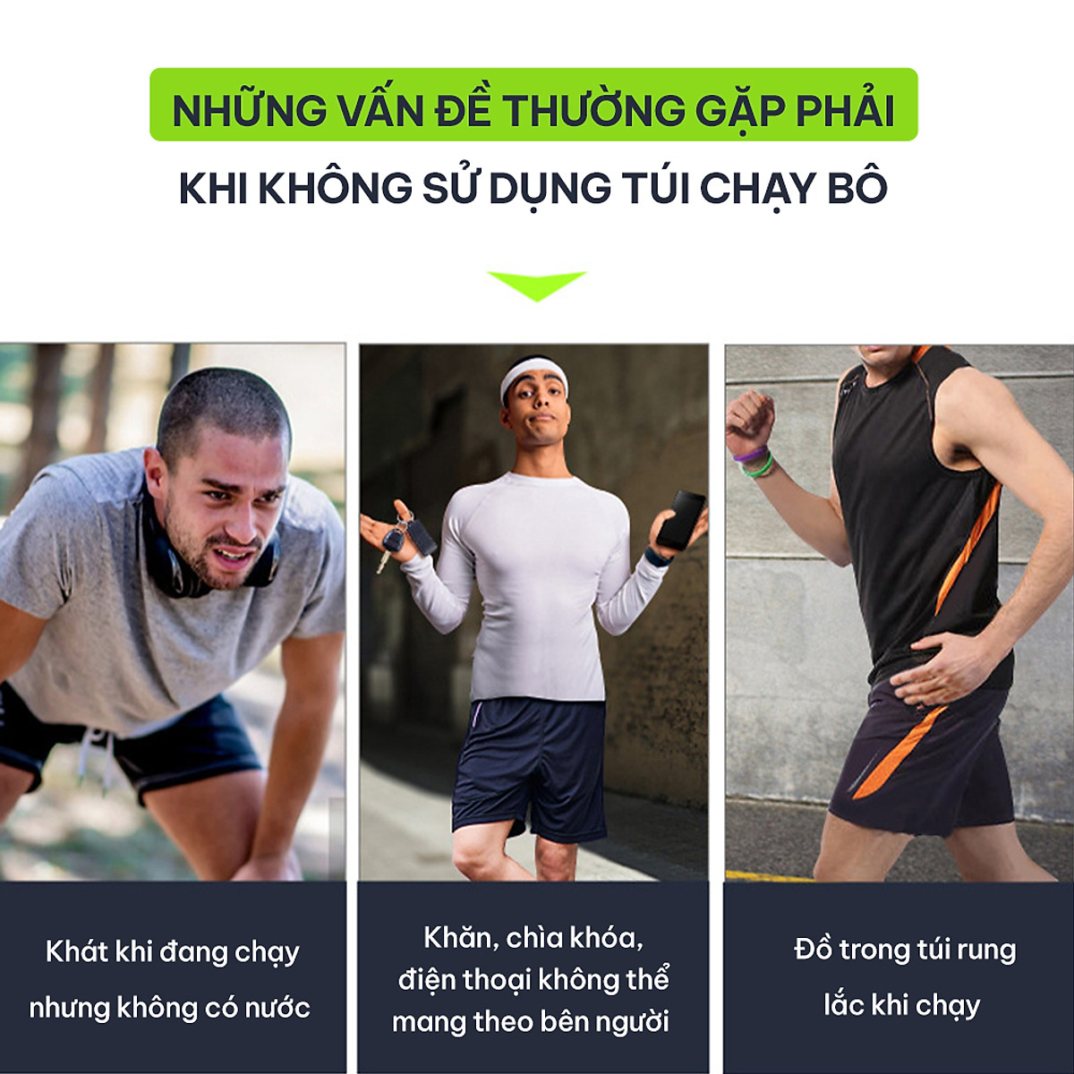 Túi đeo chạy bộ, đai chạy bộ chống nước, phản quang GoodFit GF119RB túi đeo hông chạy bộ đựng điện thoại