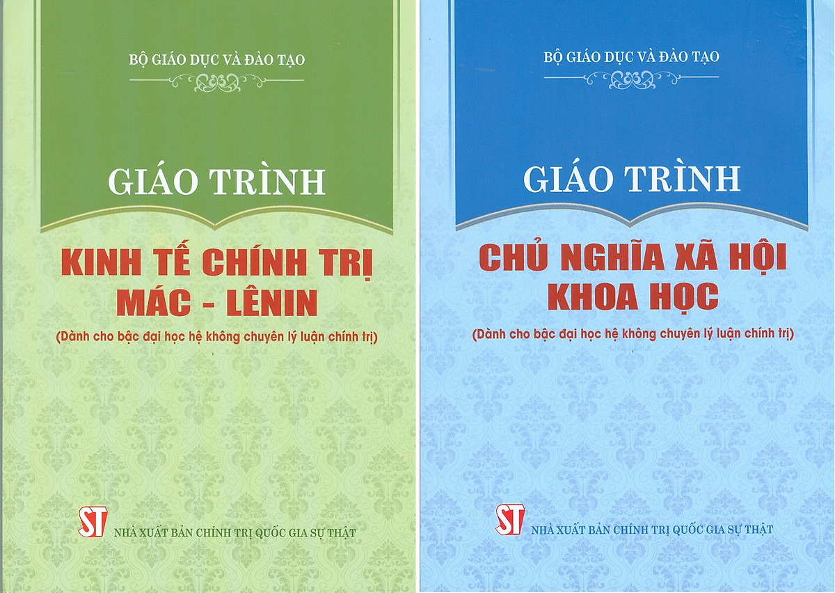 Combo Giáo Trình Kinh Tế Chính Trị Mác - Lênin + Giáo Trình Chủ Nghĩa Xã Hội Khoa Học (Dành Cho Bậc Đại Học Hệ Không Chuyên Lý Luận Chính Trị) - Bộ mới năm 2021