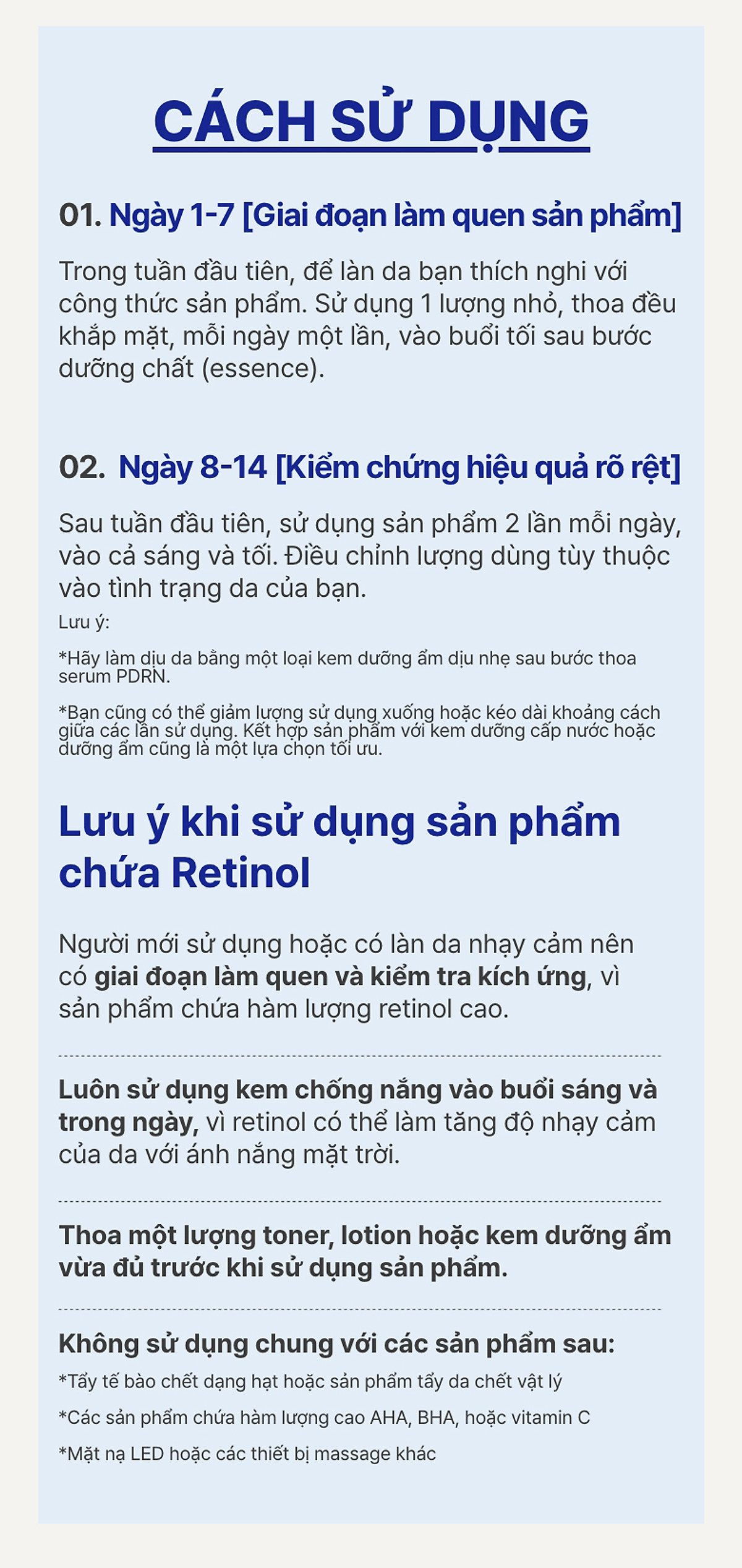 Serum Retinol PDRN tế bào gốc trà xanh cho da căng bóng đàn hồi 25ml