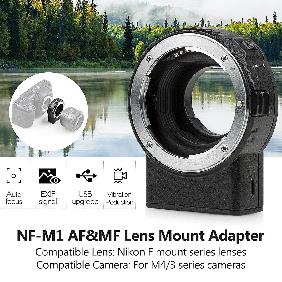 Ngàm chuyển Viltrox NF-M1 For M43