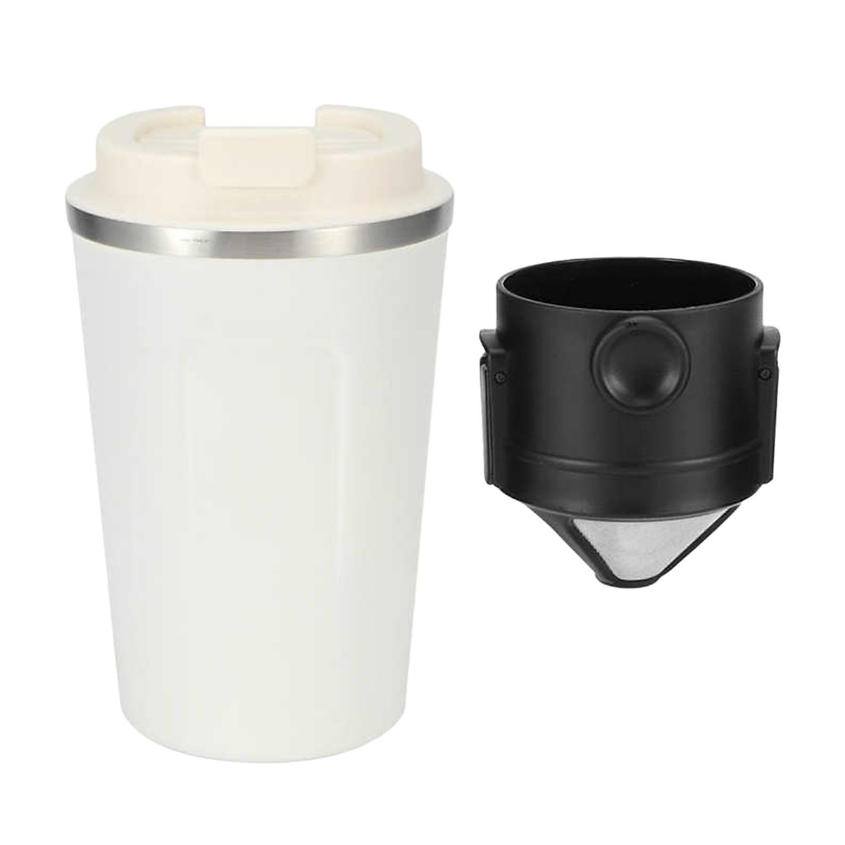 Stainless Steel Tumbler Vacuum Coffee Mug Spill-Proof Lid Home Office Travel
